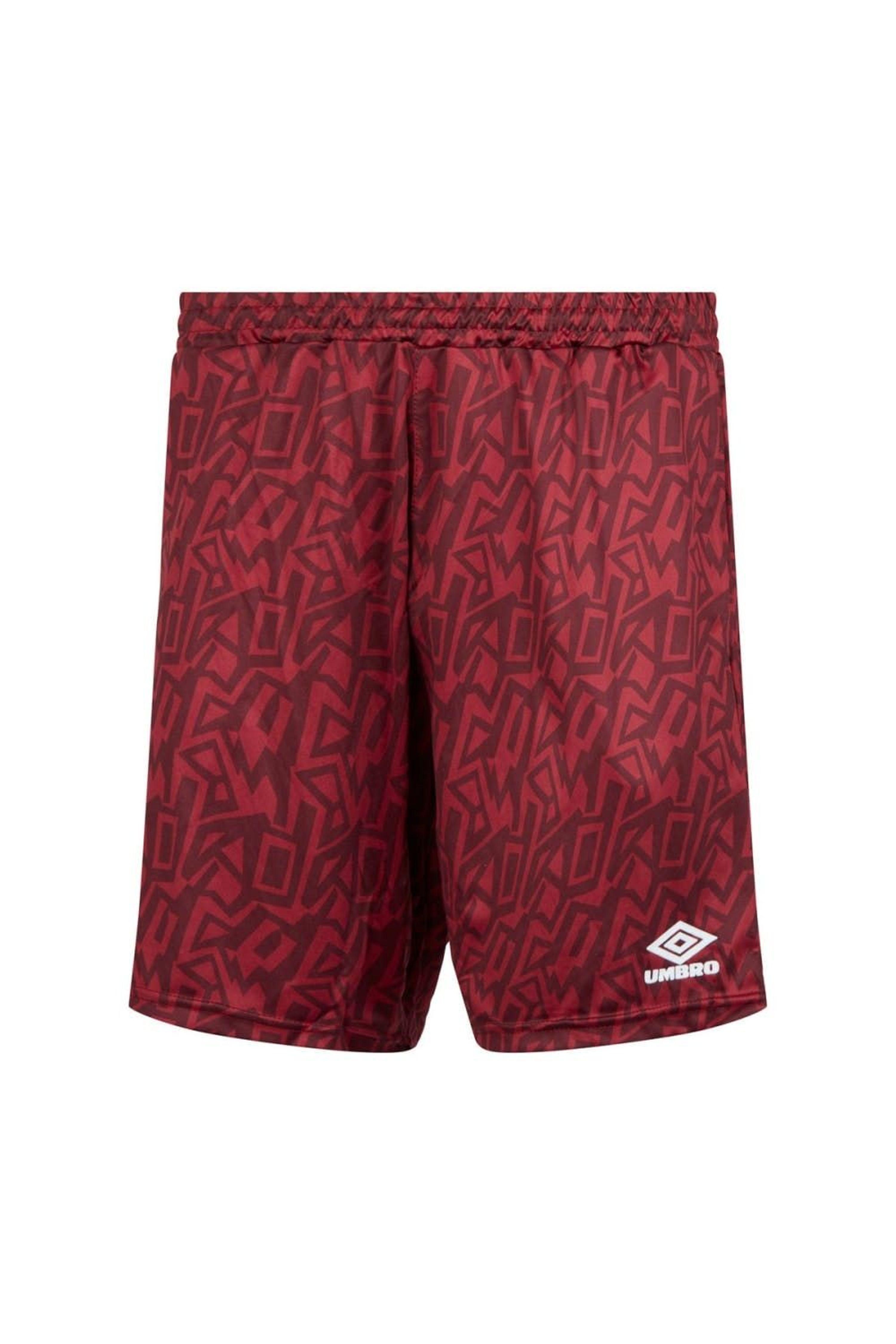 Red cheap umbro shorts