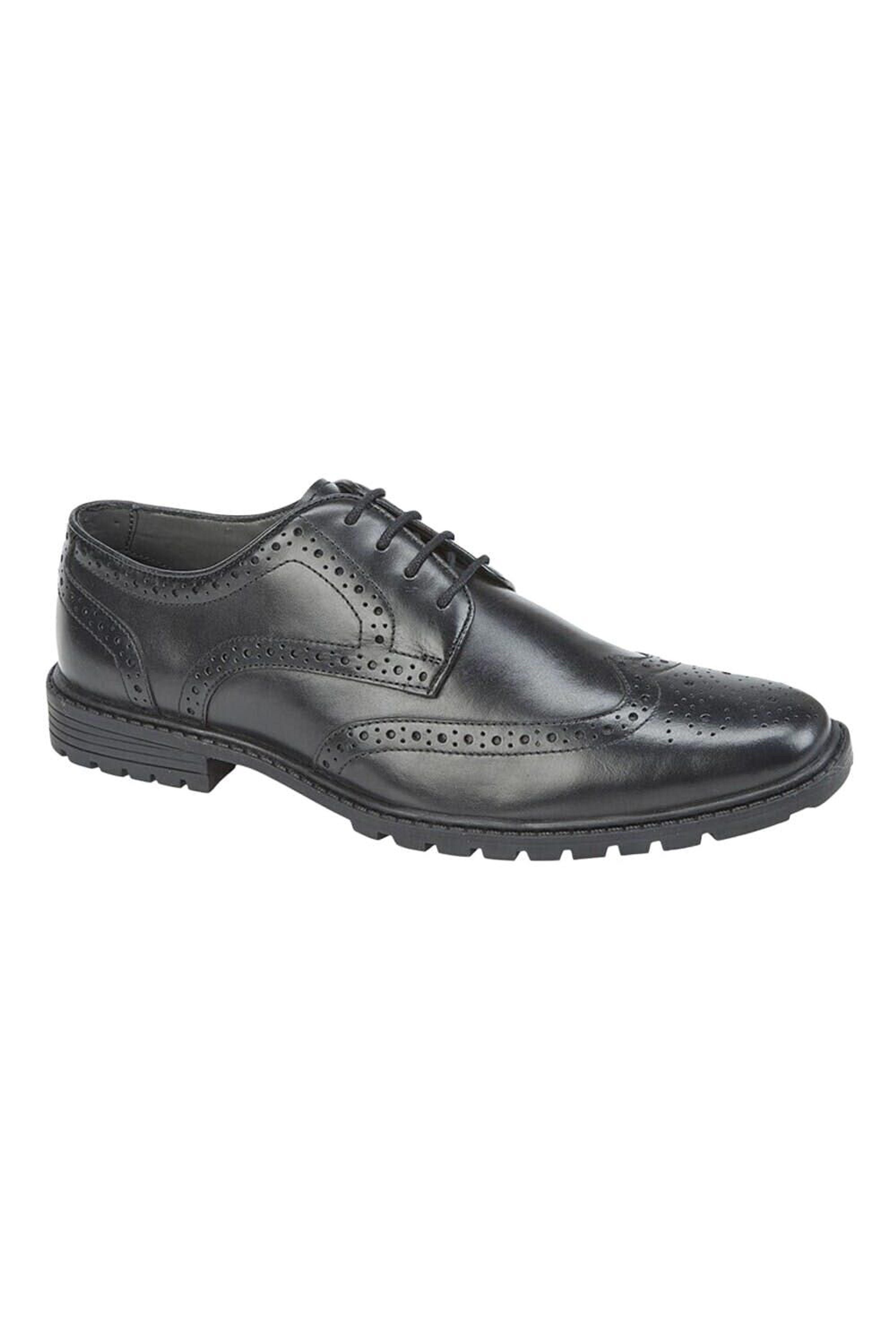 Roamers Leather Gibson Shoes in Black for Men Lyst