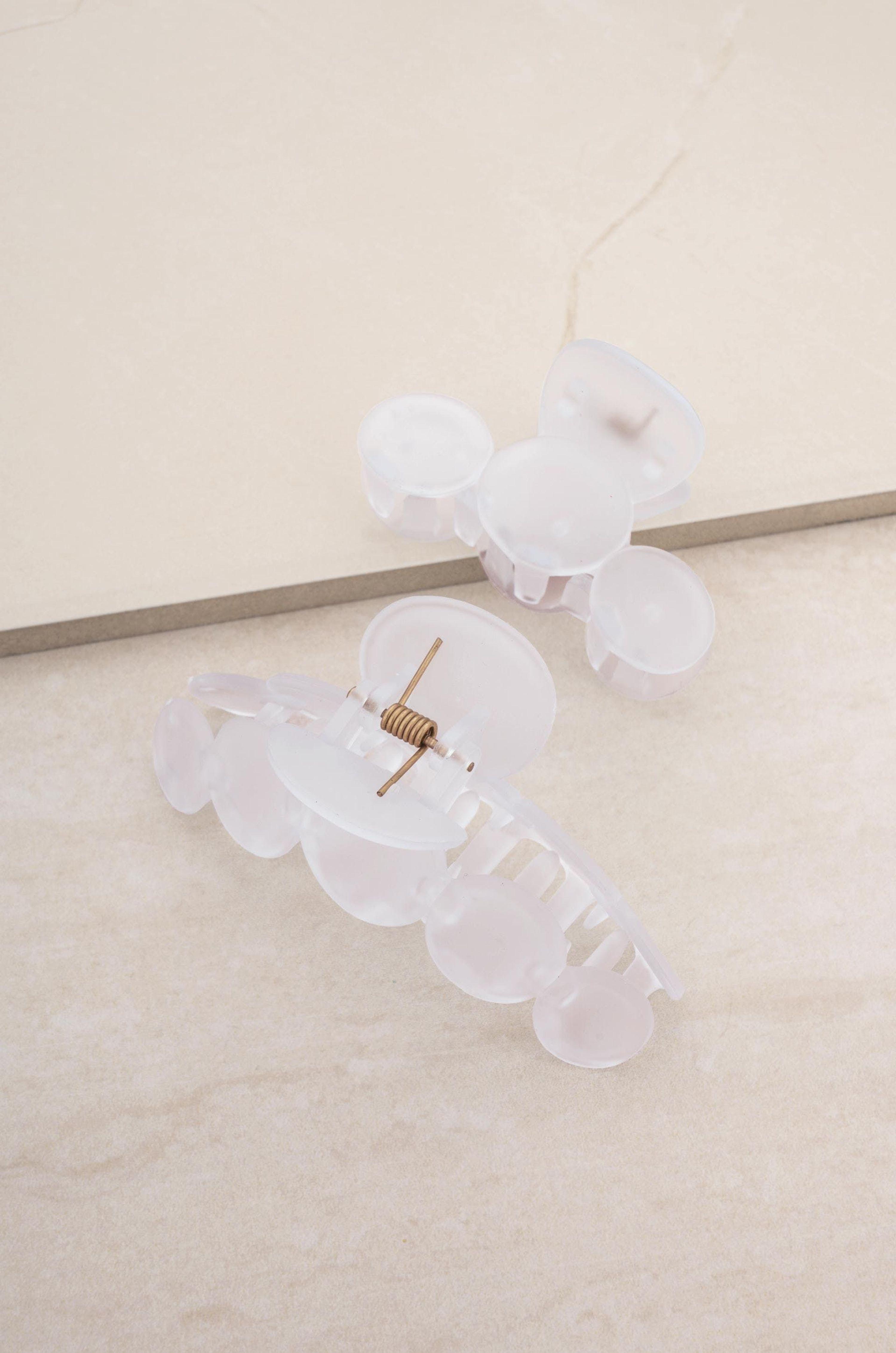 Ettika Two Sized Opaque Hair Claw Set in Natural Lyst