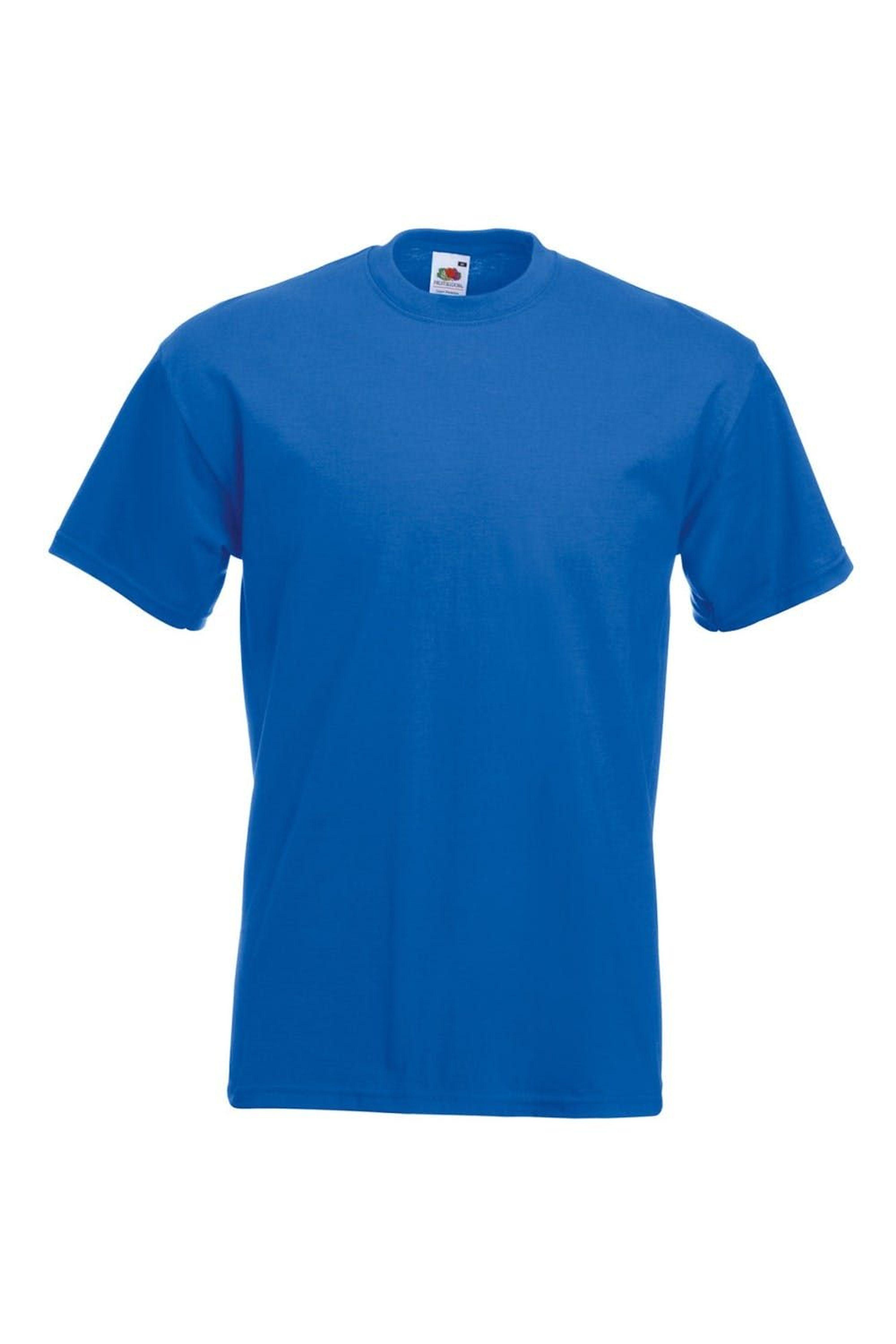 Fruit Of The Loom Super Premium Short Sleeve Crew Neck T-shirt in Blue for  Men | Lyst