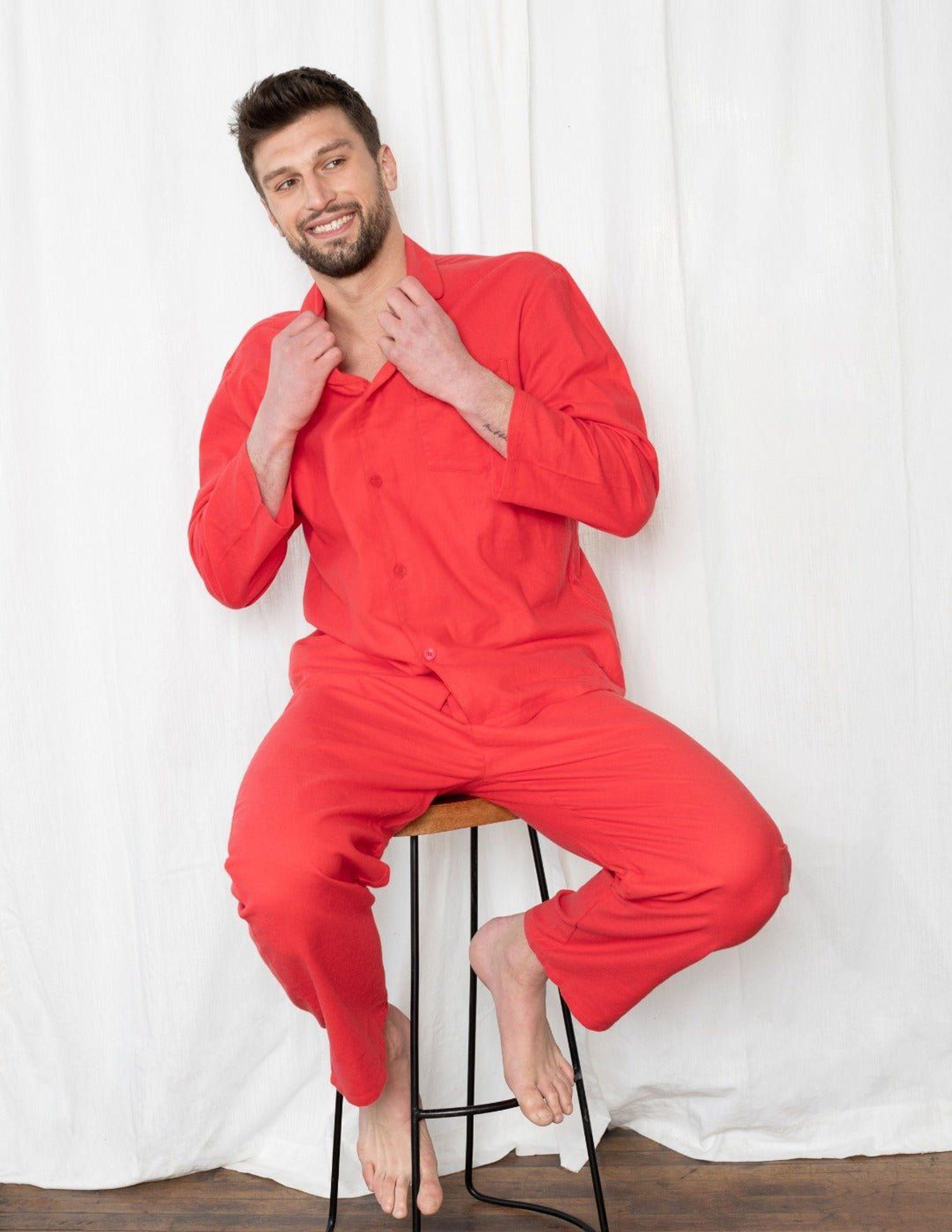 Men's Boho Solid Color Thermal Pajamas – Leveret Clothing