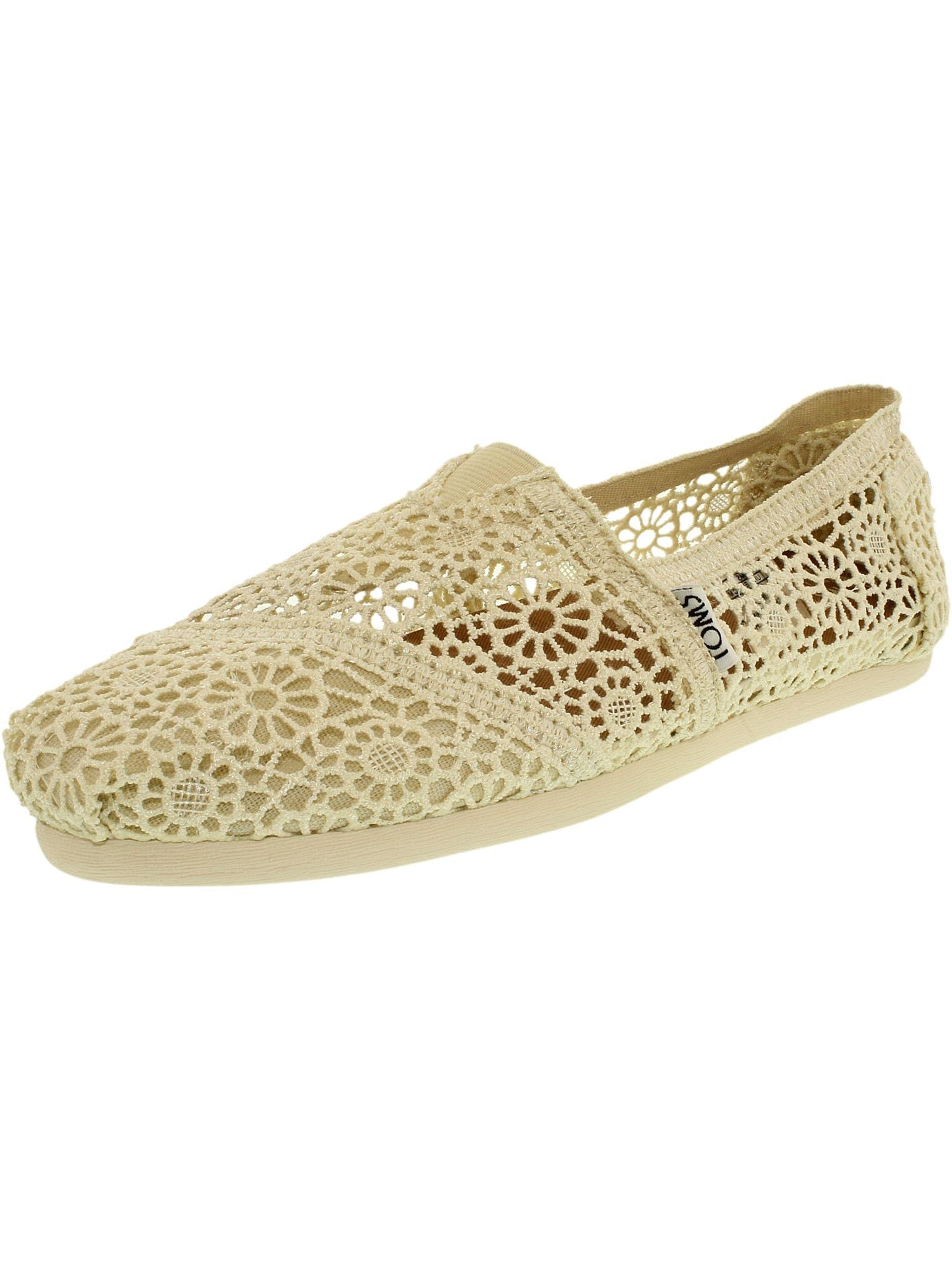 TOMS Alpargata Moroccan Crochet Slip-on Shoes in Natural | Lyst