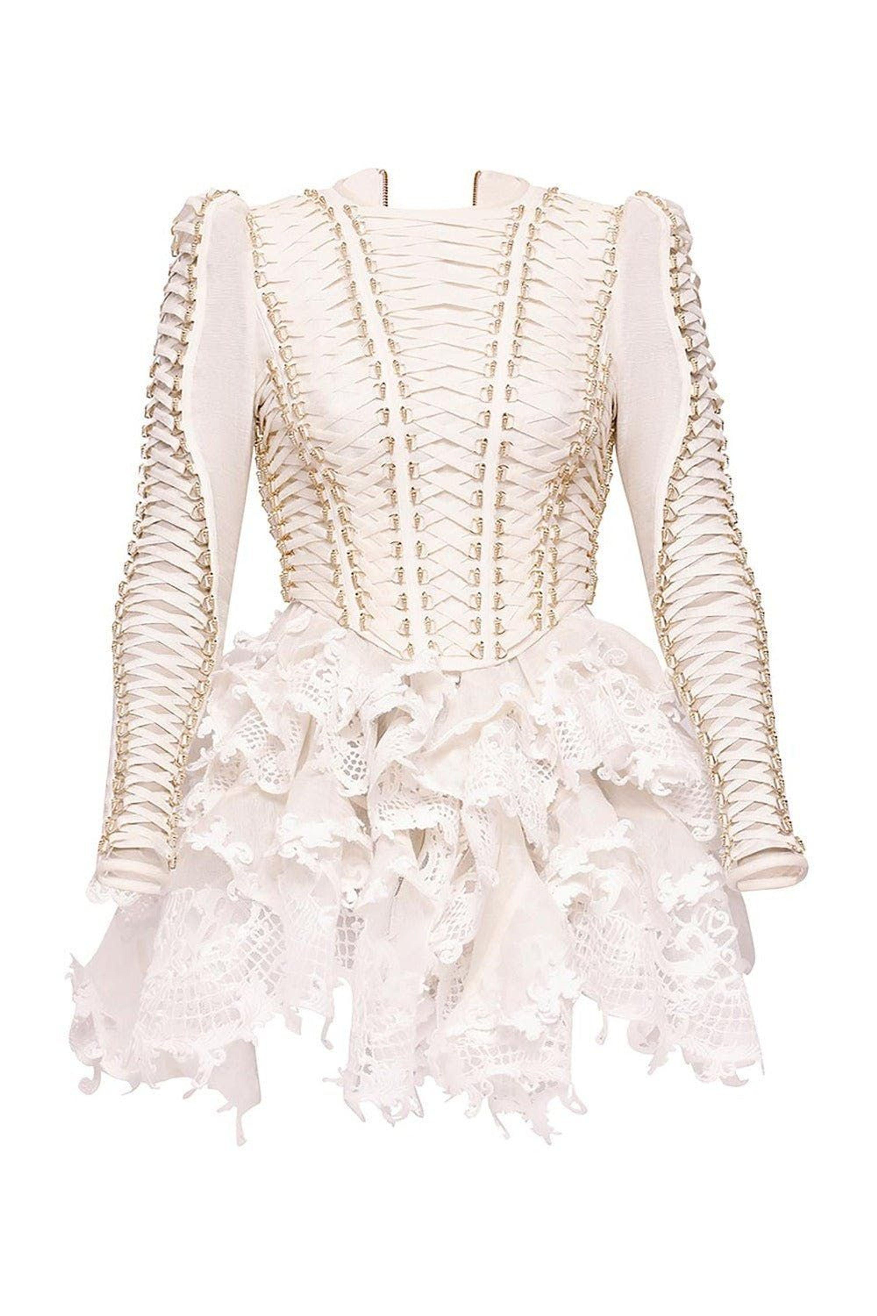 Zimmermann Coaster Corset Laced Dress in Natural | Lyst