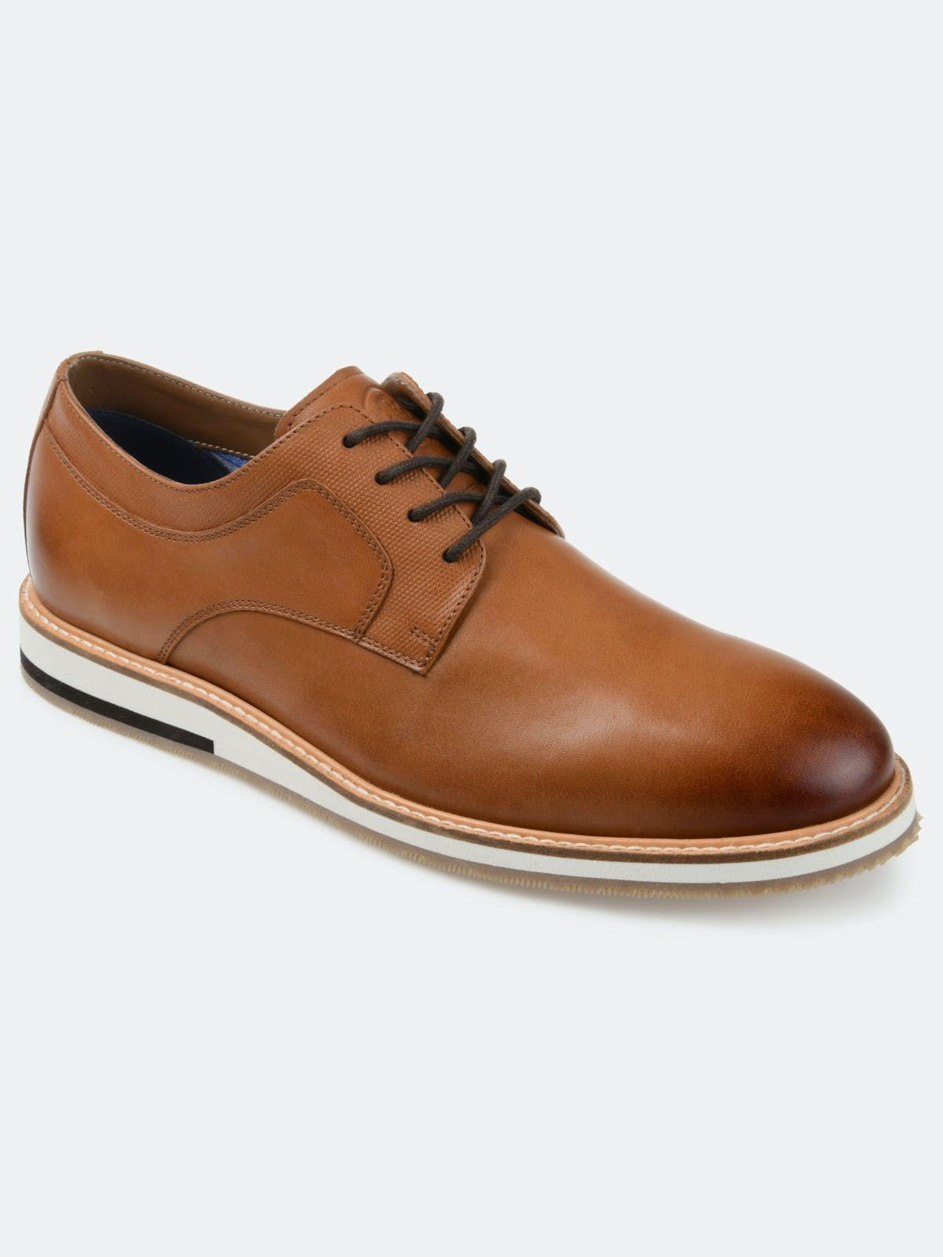 THOMAS AND VINE Thomas & Vine Glover Plain Toe Derby in Brown for Men