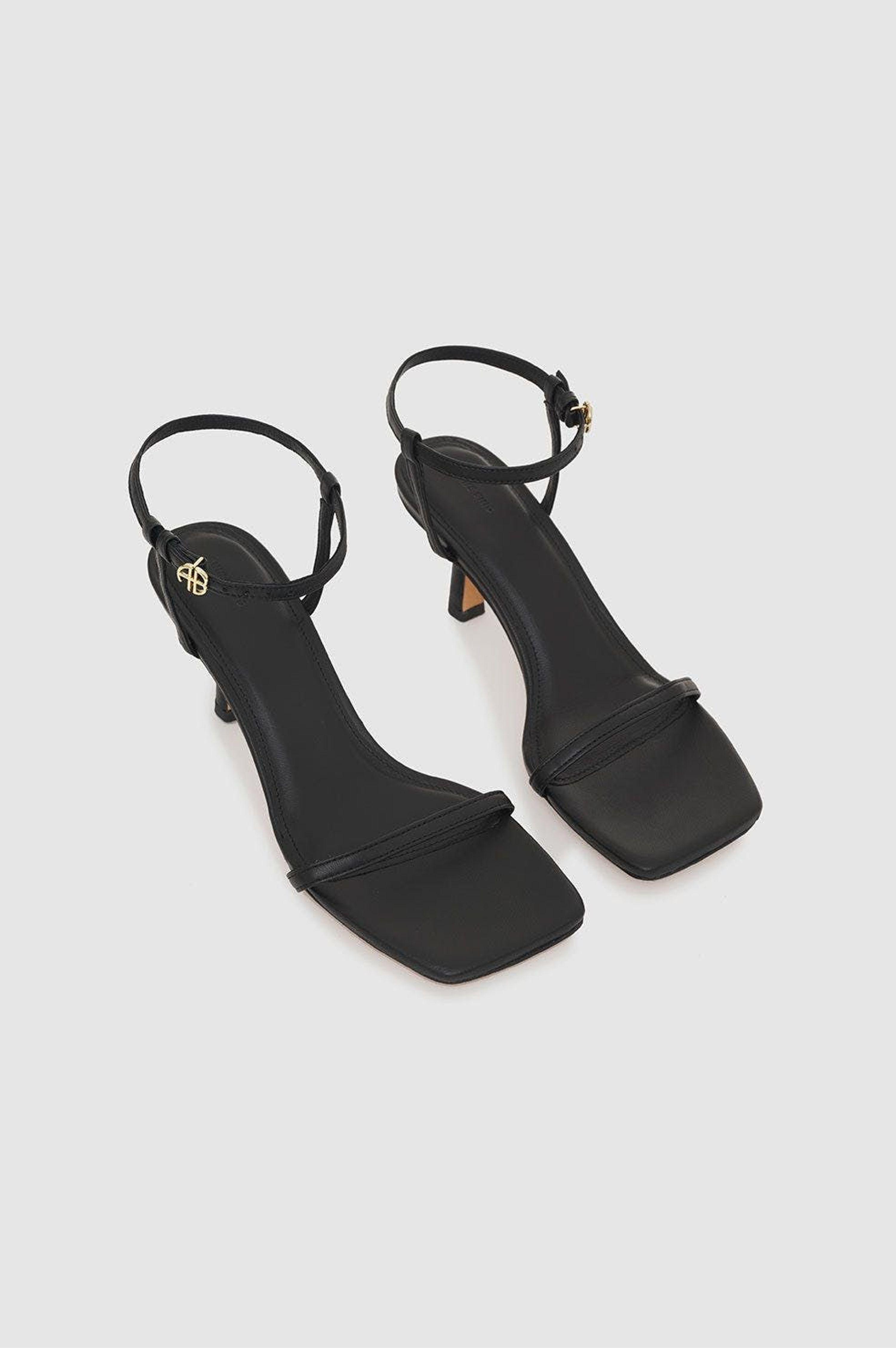 Anine Bing Invisible Sandals in Black | Lyst