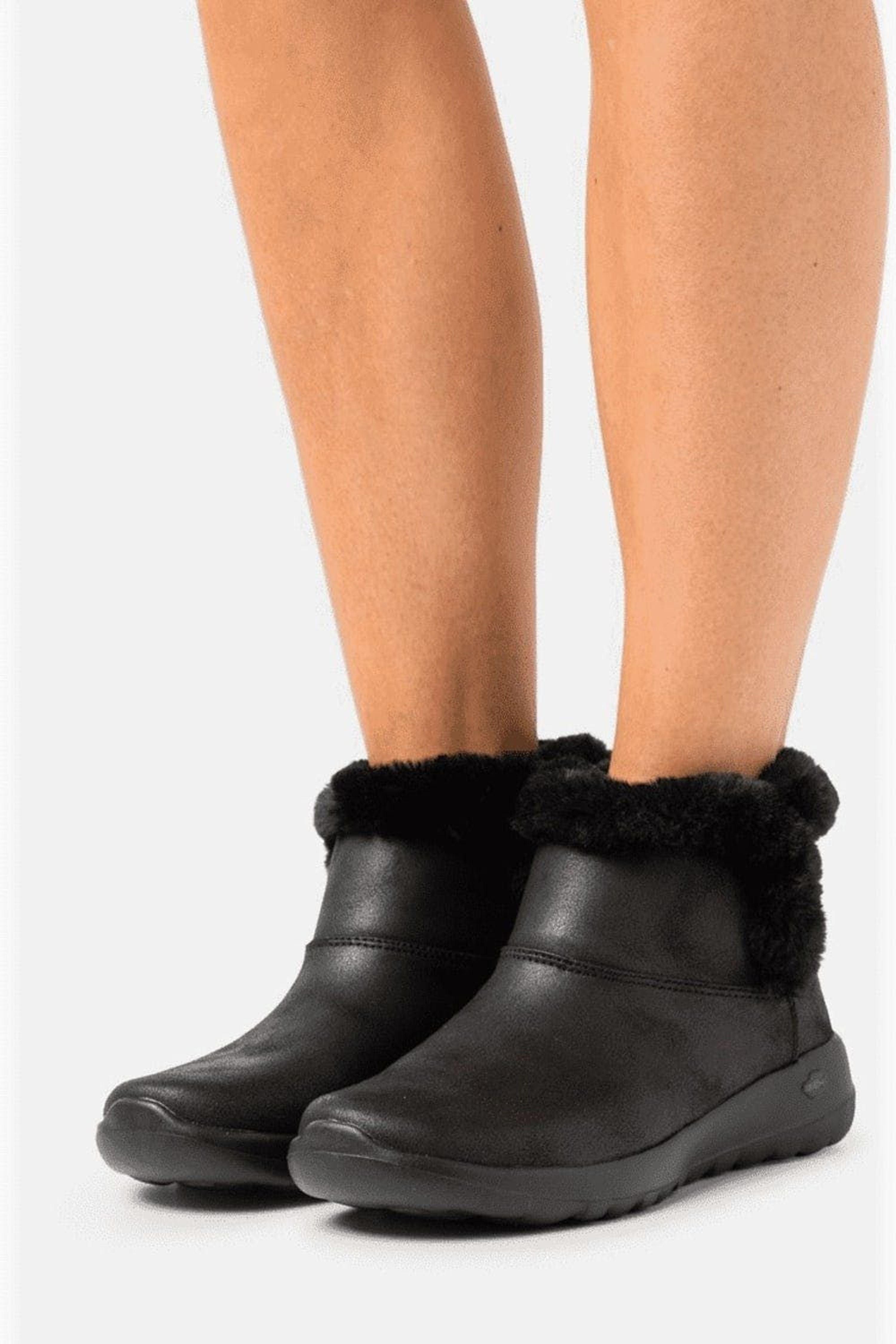 Skechers On The Go Joy Endeavor Ankle Boots in Black | Lyst