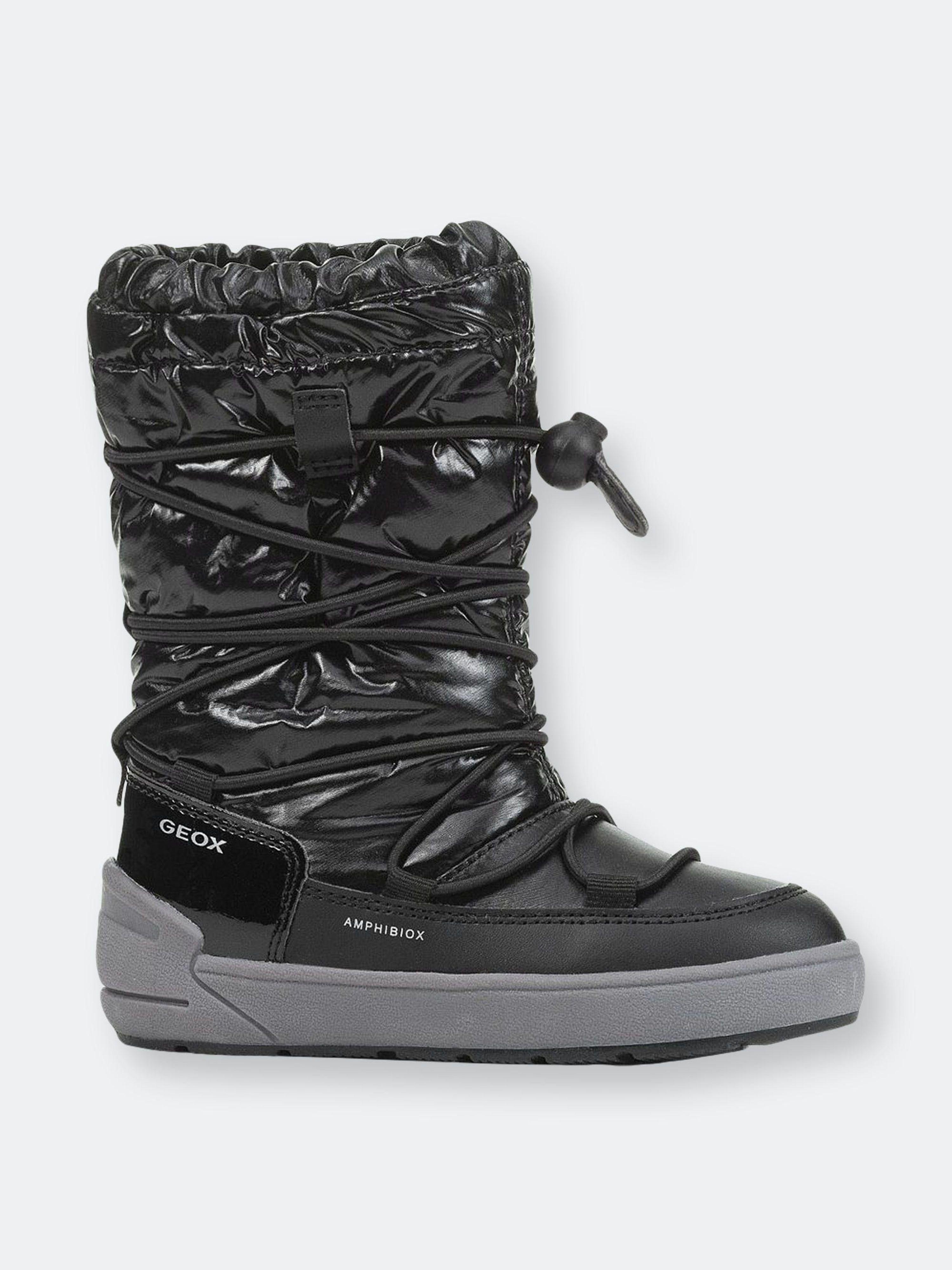 Geox Black Sleigh Waterproof Boots | Lyst