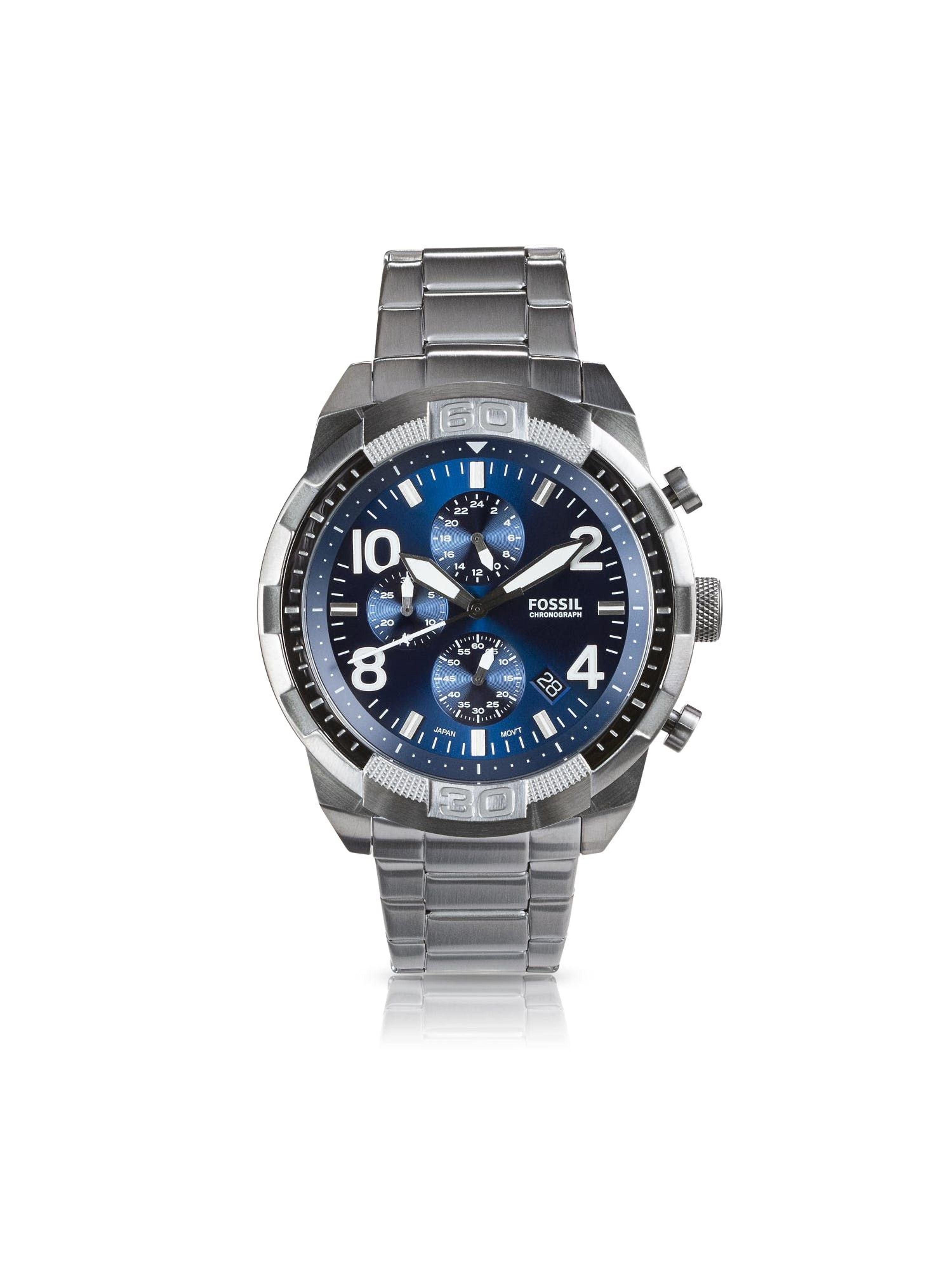 Fossil Bronson Fs5711 Elegant Japanese Movement Fashionable Chronograph