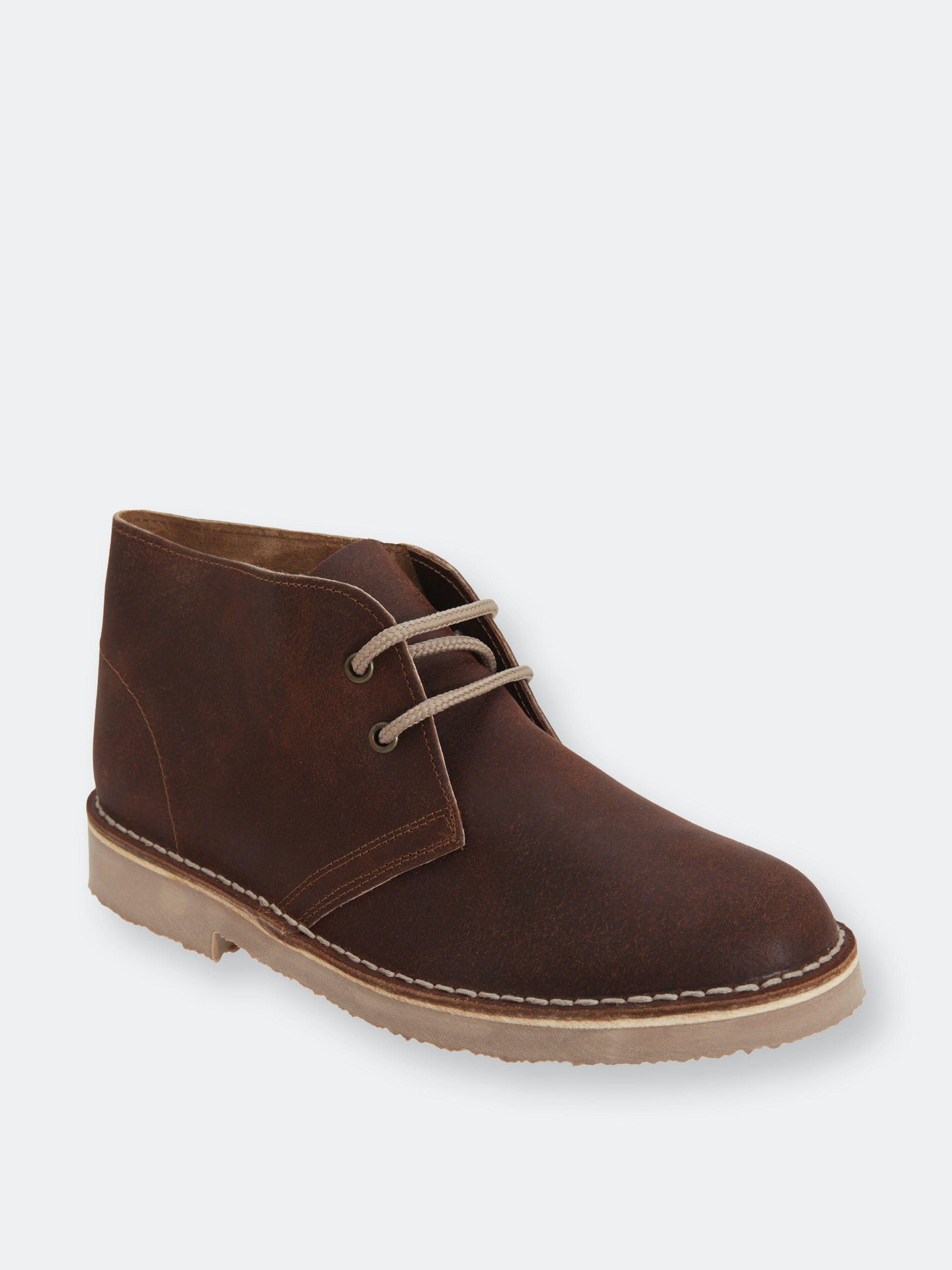 Roamers Unlined Distressed Leather Desert Boots in Brown | Lyst