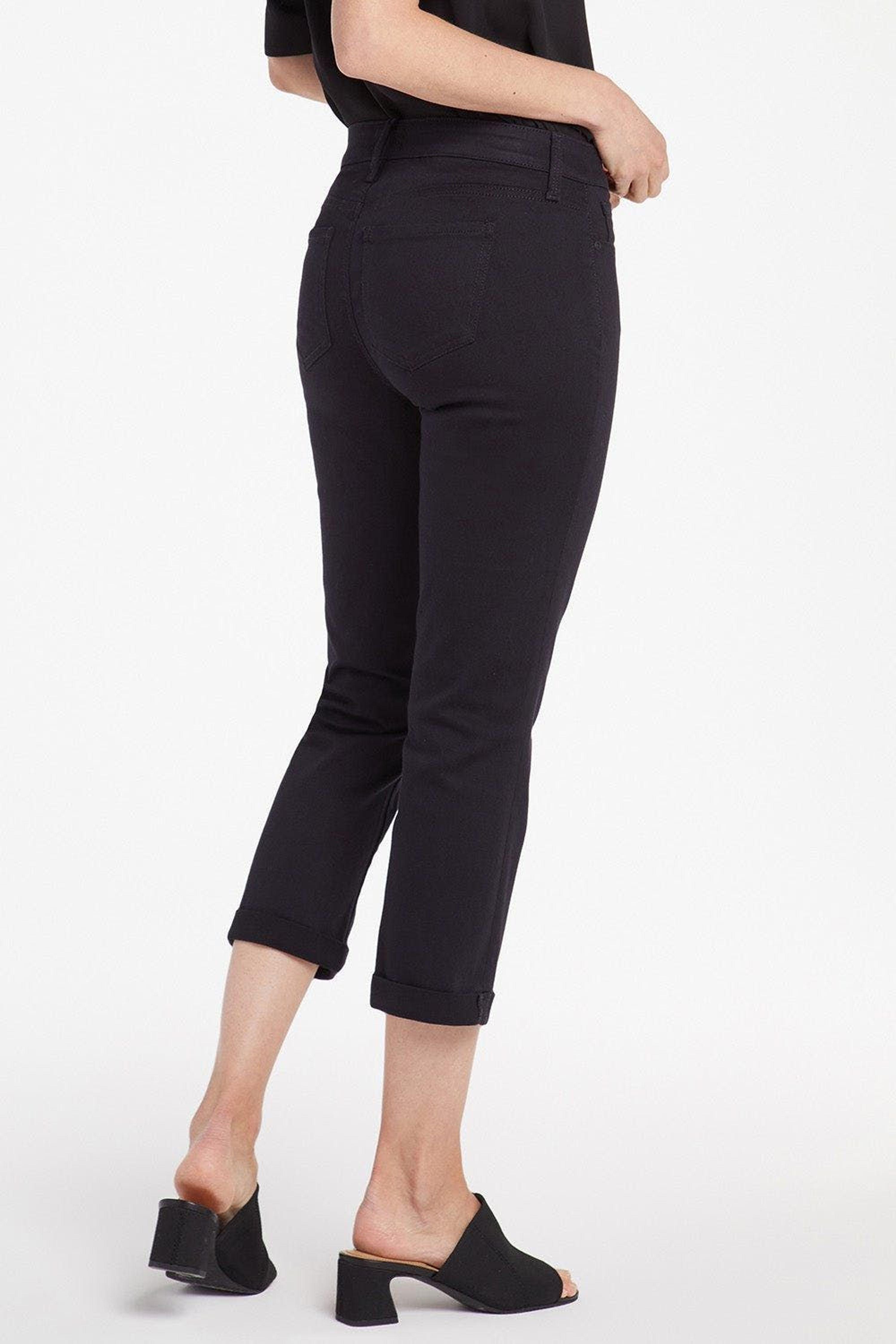 NYDJ Chloe Skinny Capri Jeans in Black | Lyst
