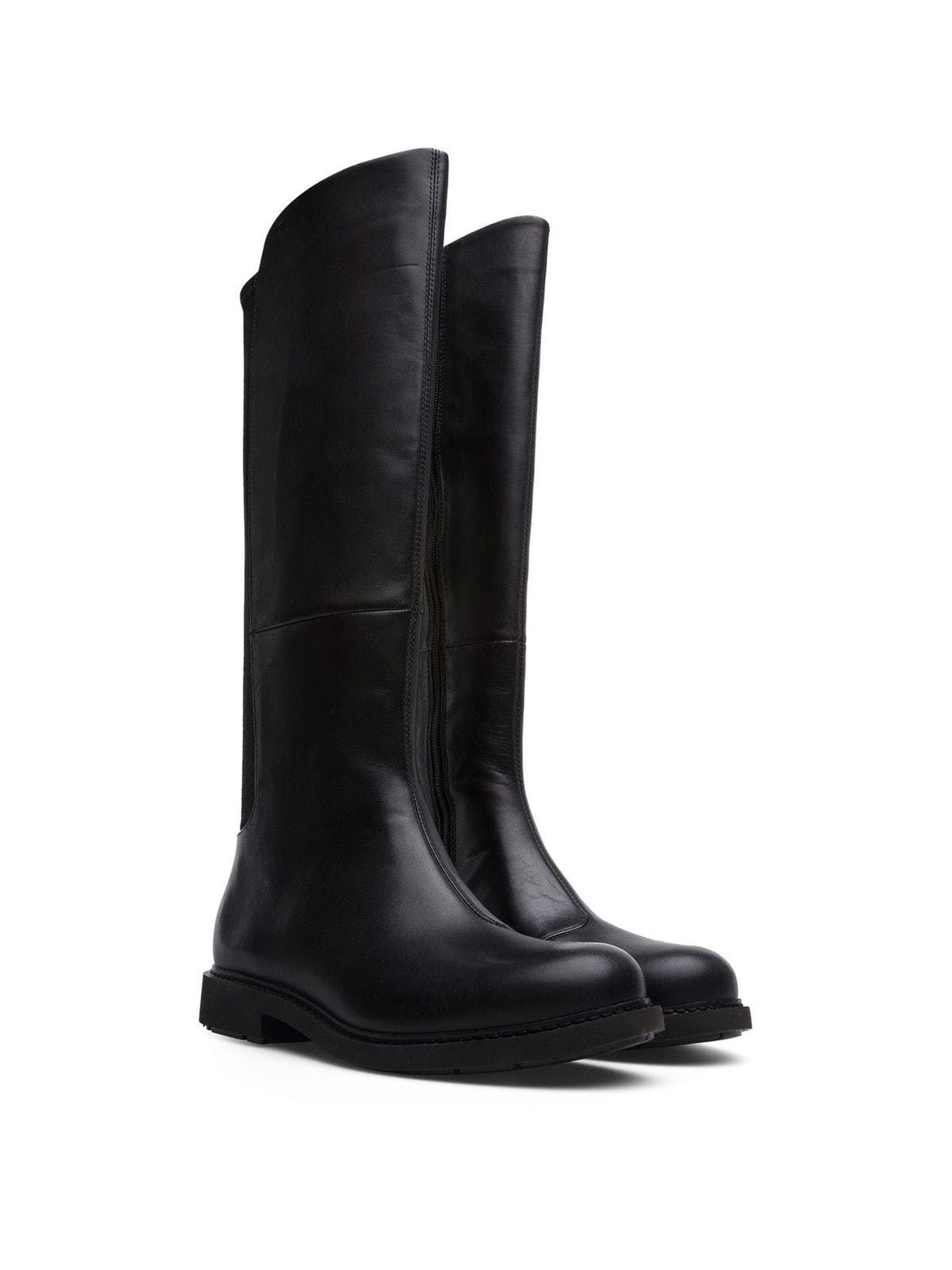 Camper Neuman Leather Knee-high Boot in Black | Lyst