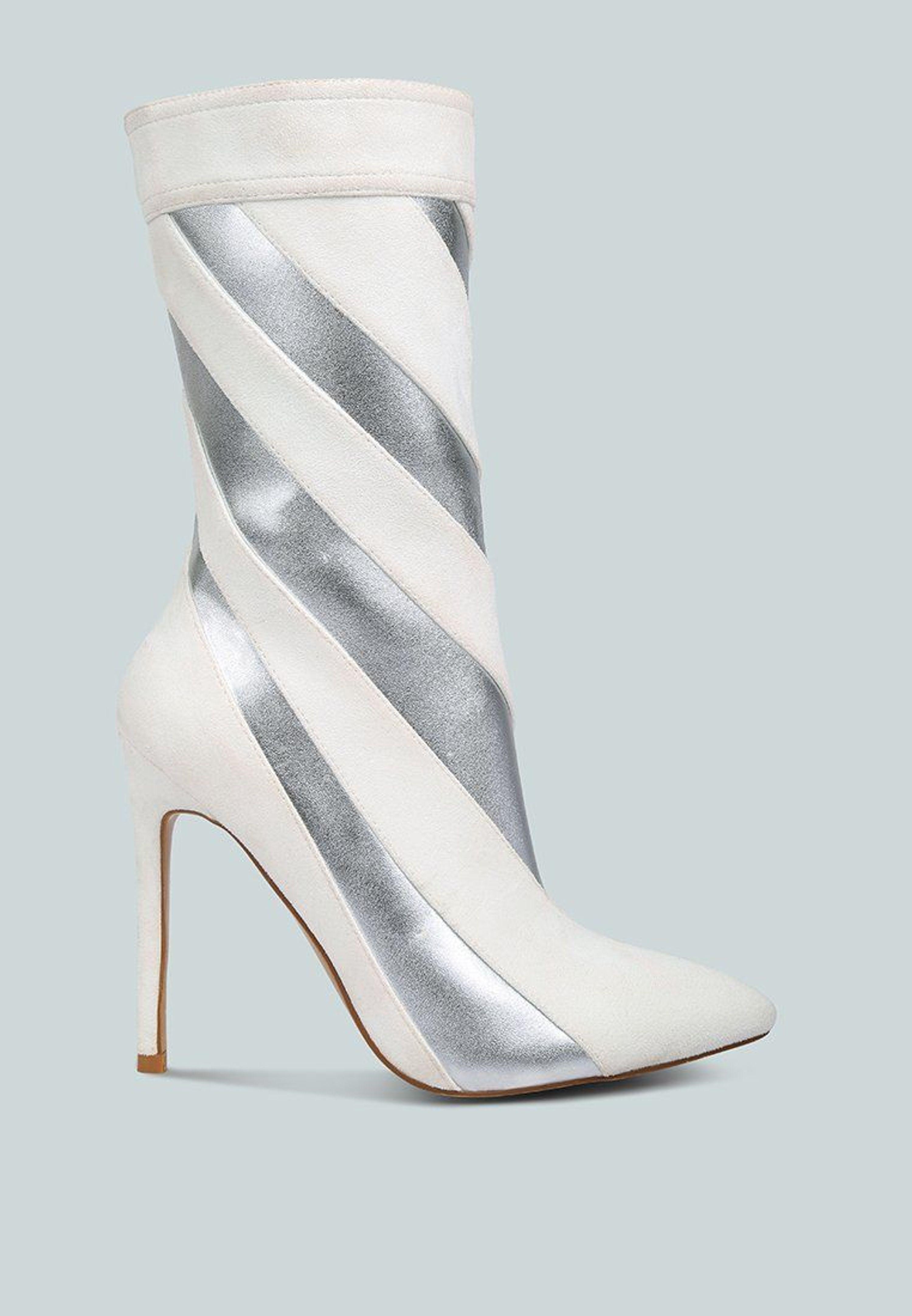 White pump boots cheap