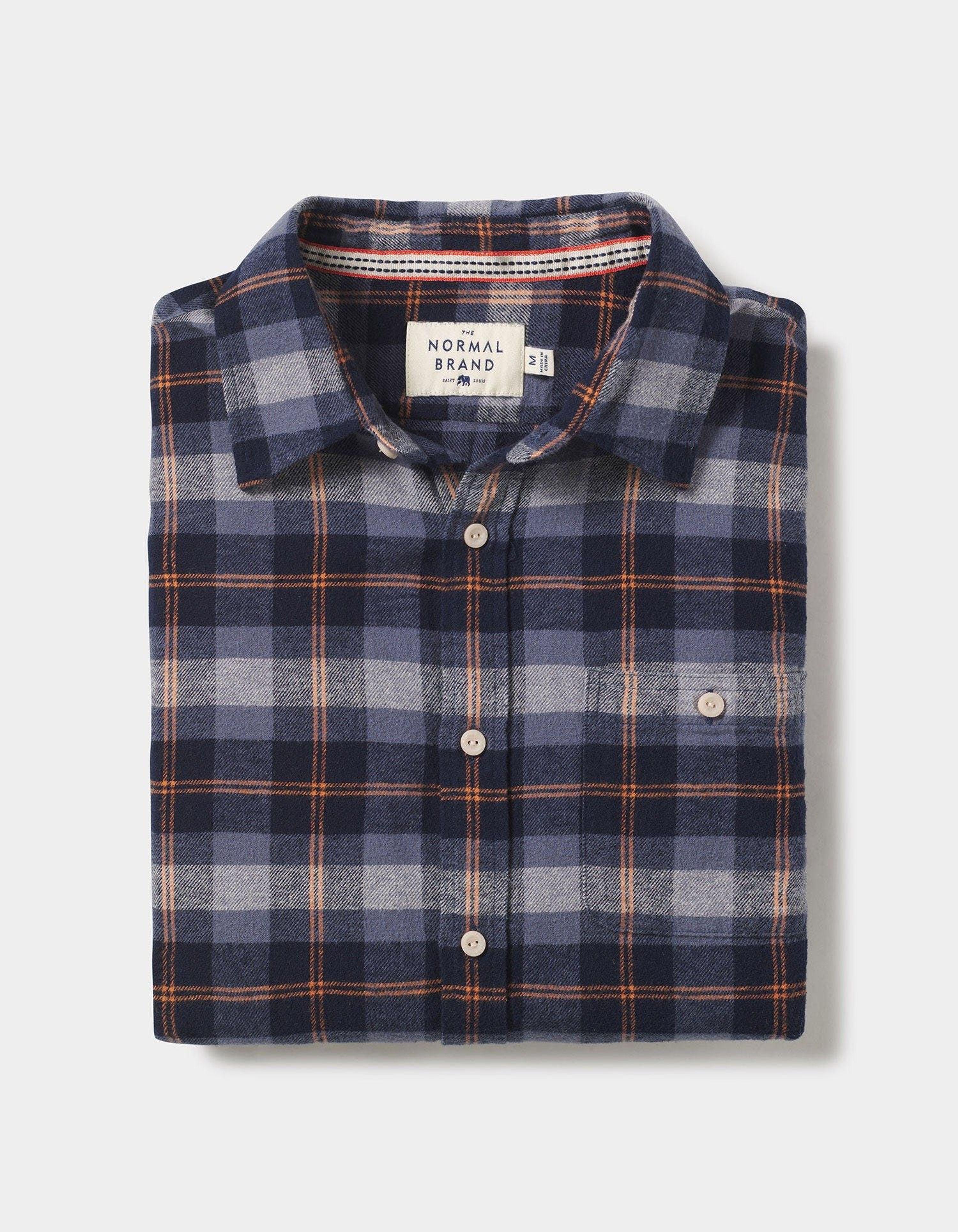 The Normal Brand Stephen Button Up Shirt in Blue for Men | Lyst