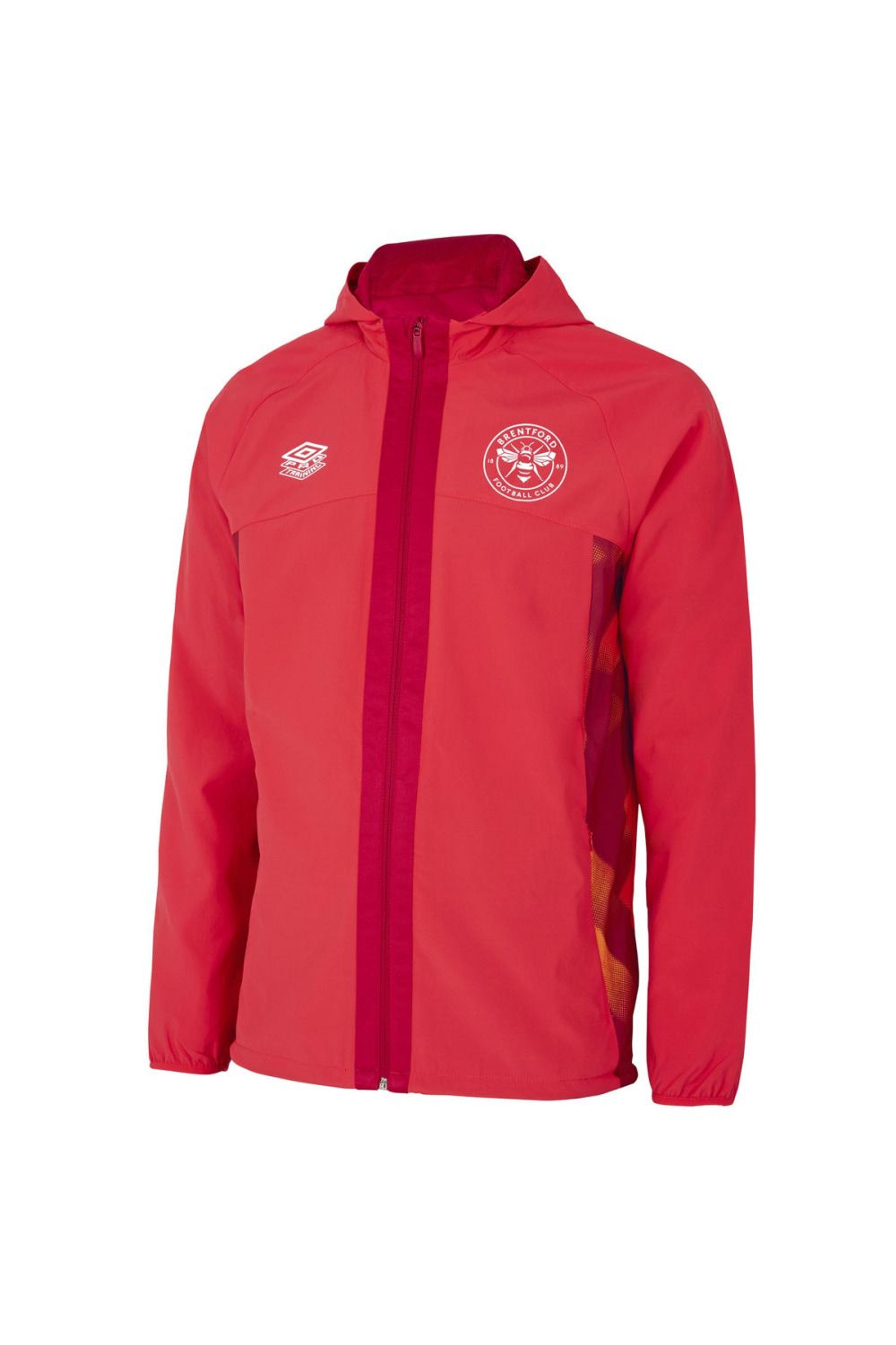 Umbro Brentford Fc 22/23 Waterproof Jacket in Red for Men | Lyst