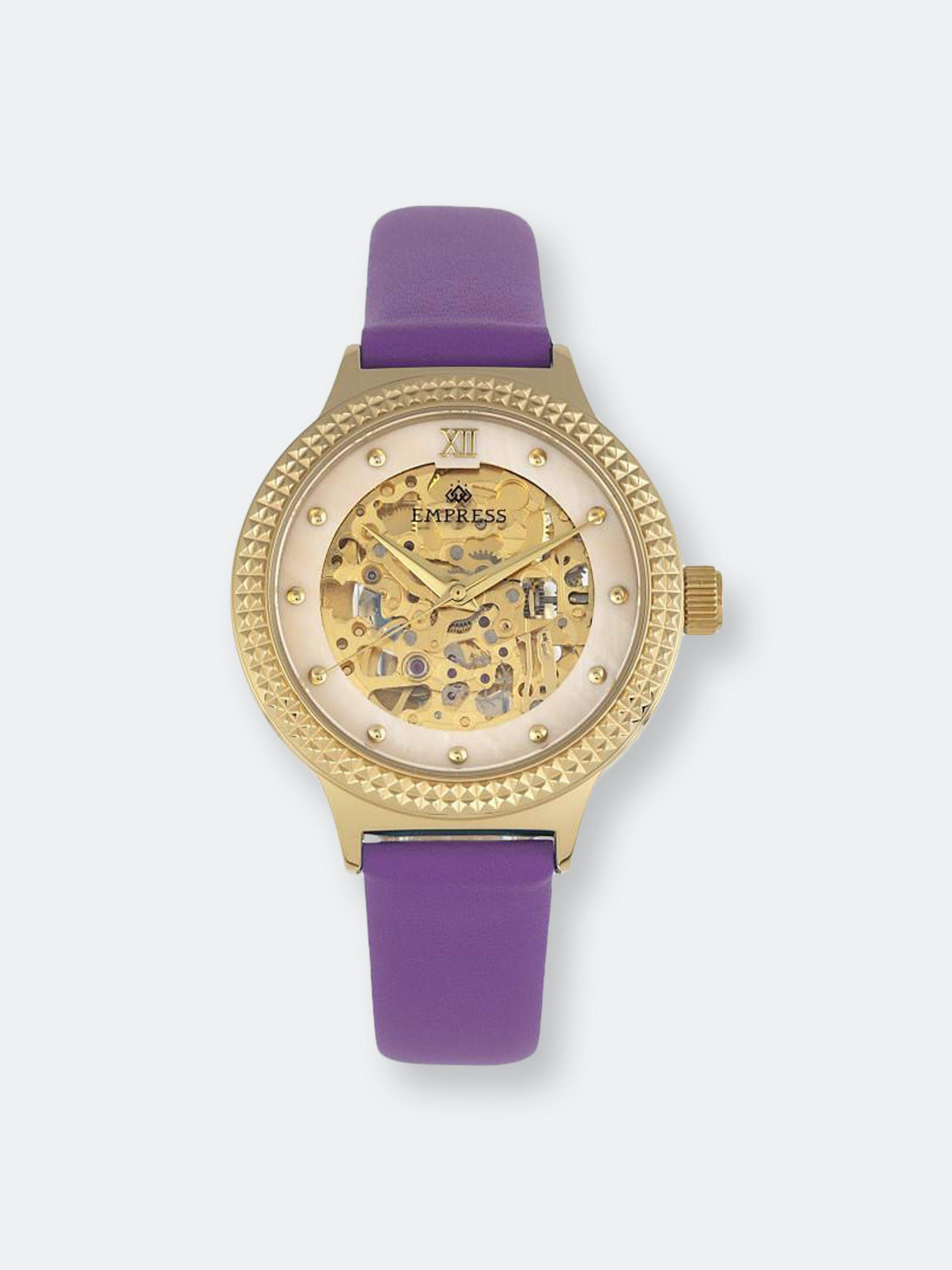 Empress Watches Empress Alice Automatic Mop Skeleton Dial Leatherband