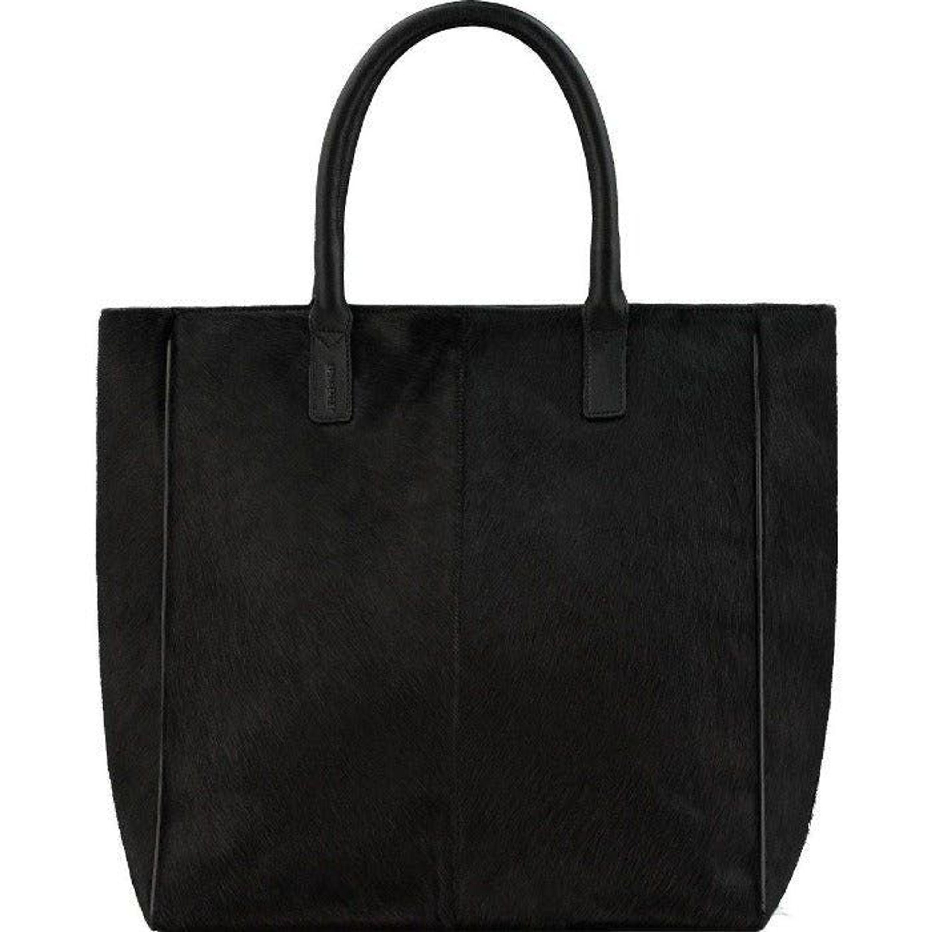 Brix + Bailey Brix + Bailey Black Calf Hair Large Leather Tote | Lyst