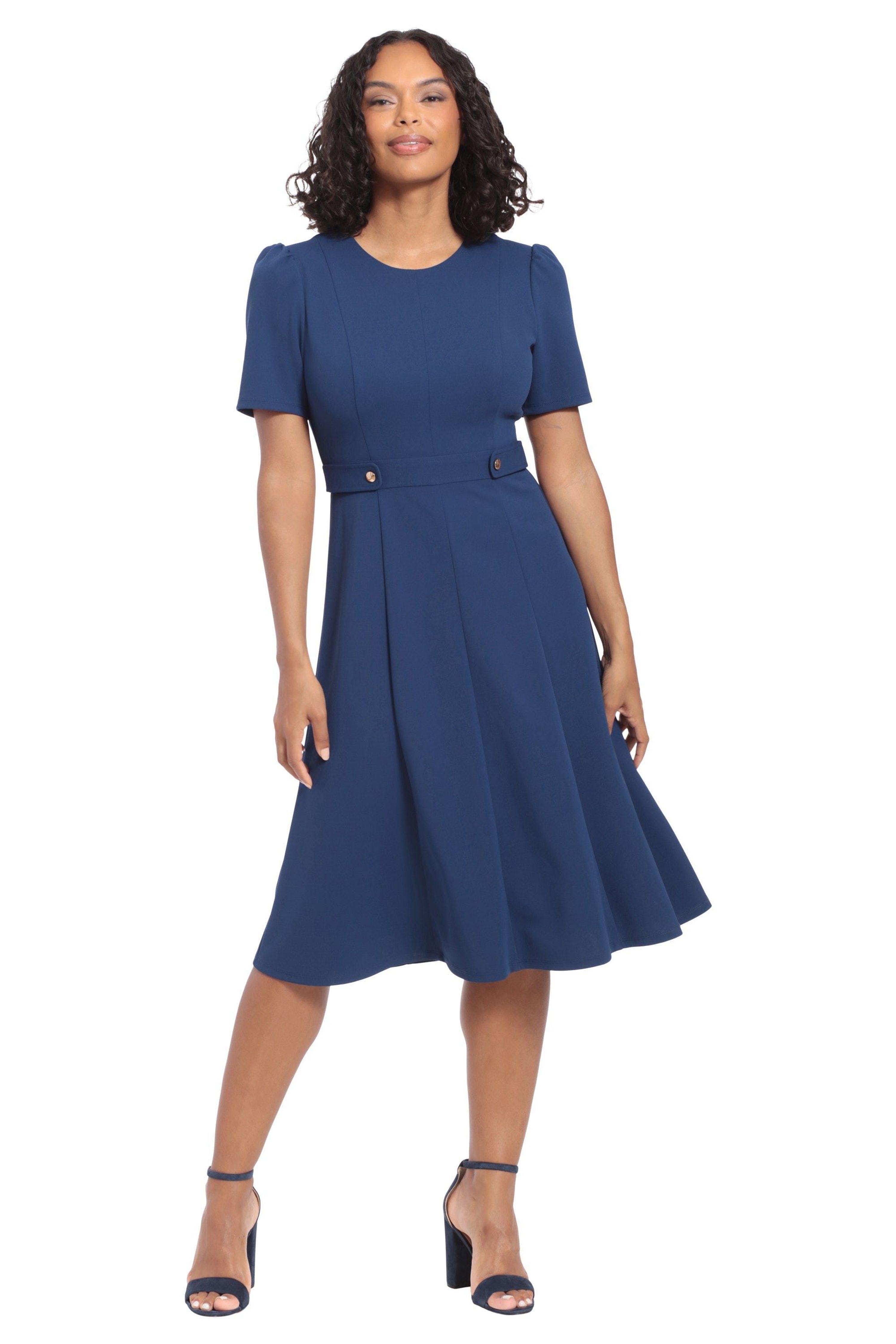 london-times-quill-dress-in-blue-lyst