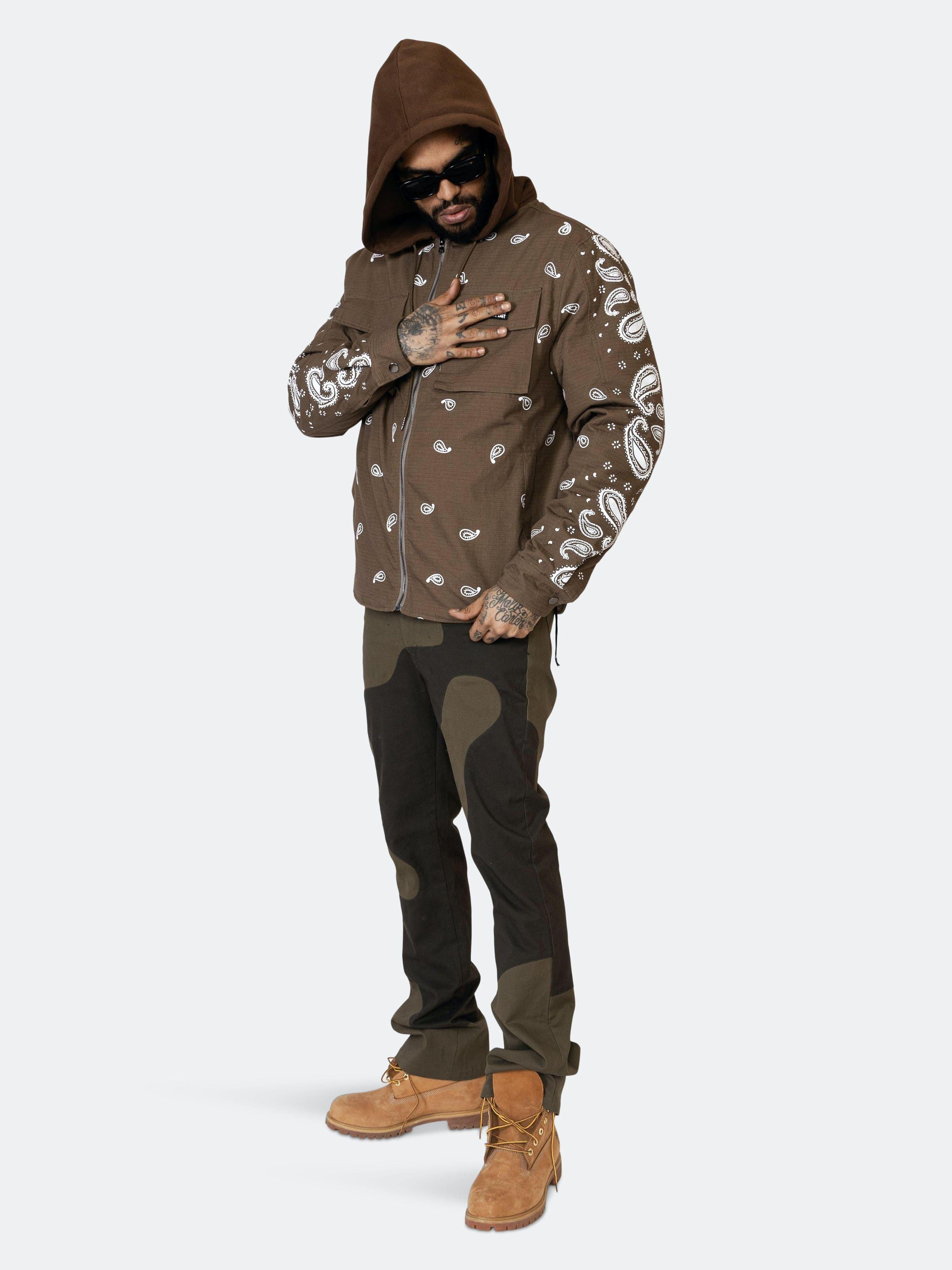 Eptm Dave East Ftd Bandana Jacket in Brown for Men | Lyst