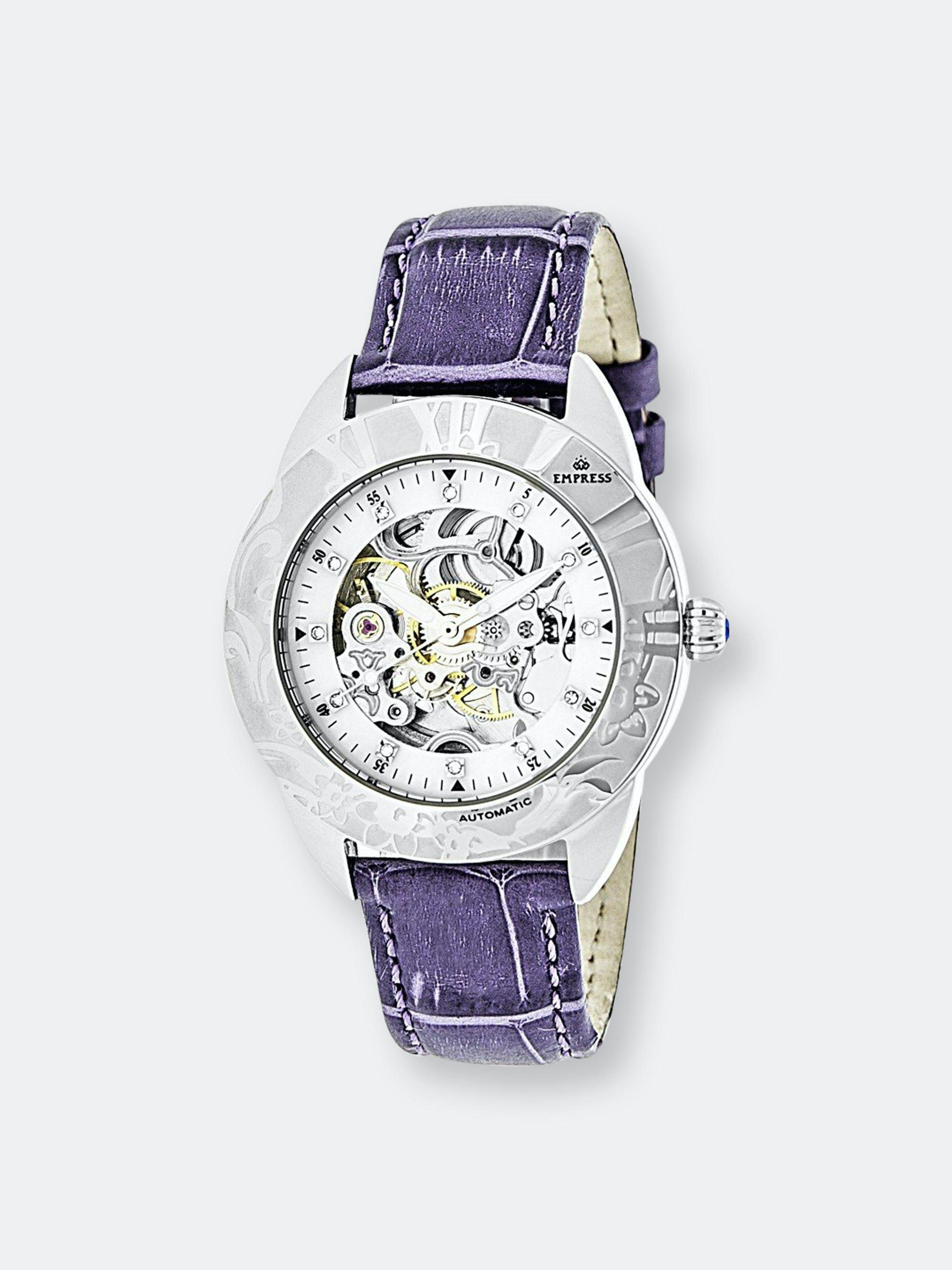 Empress Watches Empress Godiva Automatic Mop Leatherband Watch in