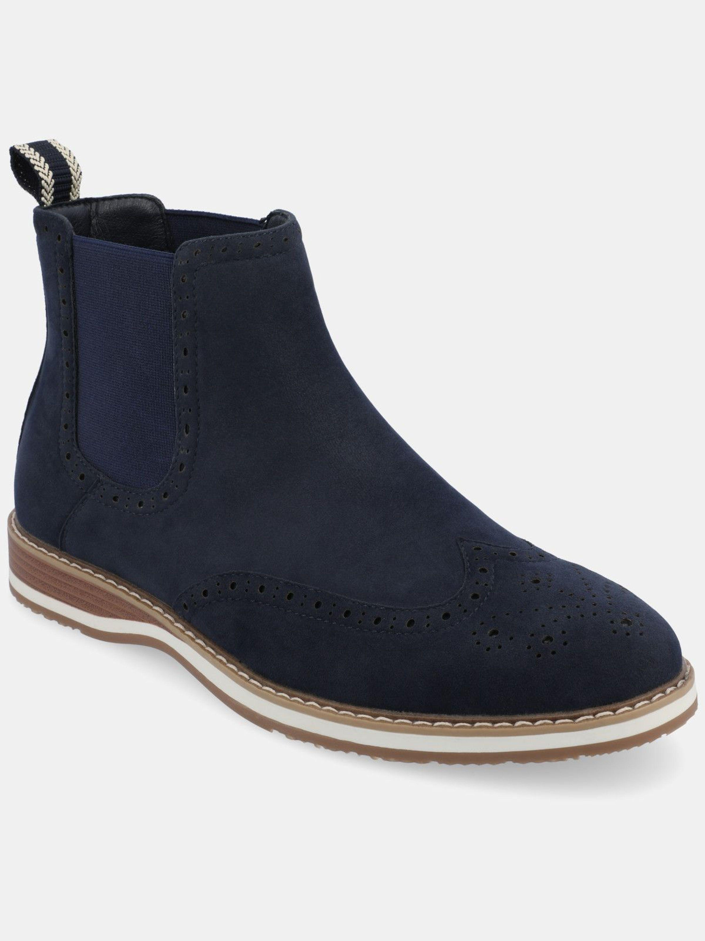 Vance Co. Shoes Thorpe Wingtip Chelsea Boot in Black for Men Lyst
