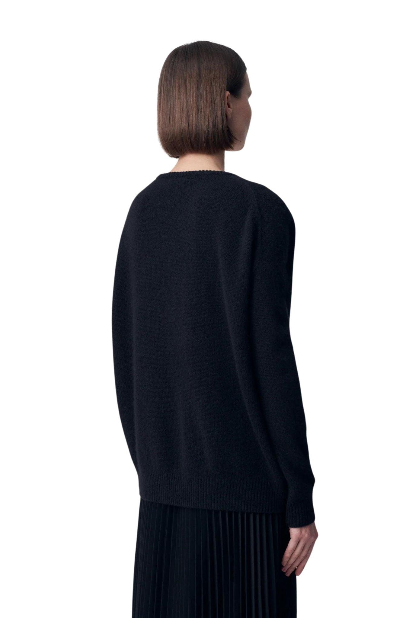 Co. V-neck Sweater in Black