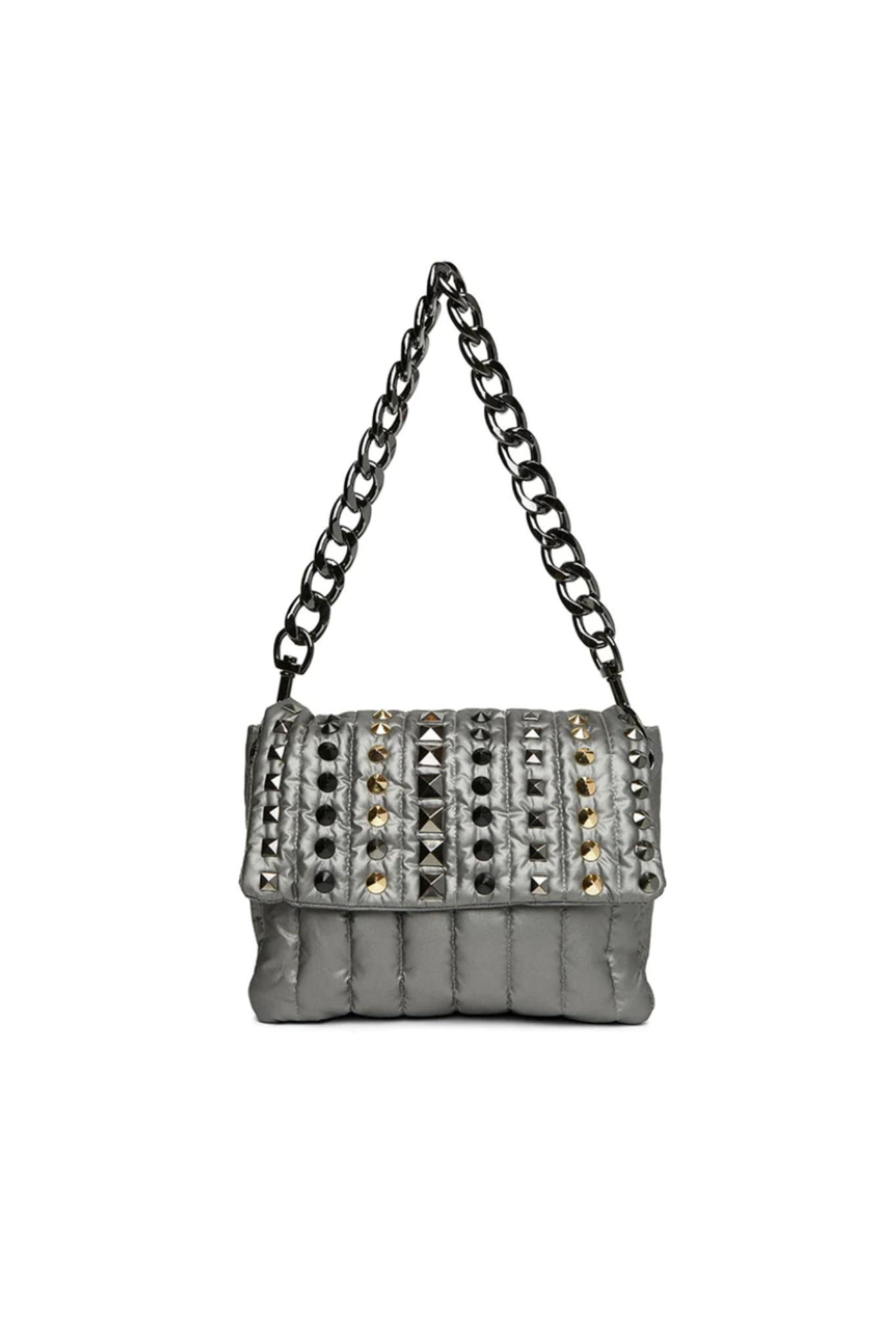 Think Royln Studded Bar Bag in White Lyst