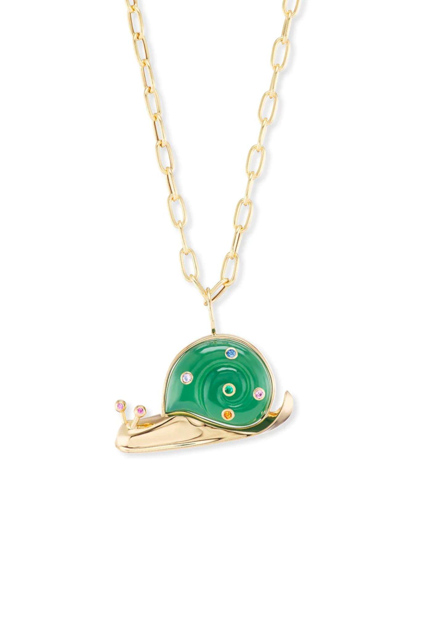 Brent Neale 18K Emerald & Turquoise Medium Shell Pendant Necklace - 18K  Yellow Gold Pendant Necklace, Necklaces - BNRTN20159 | The RealReal