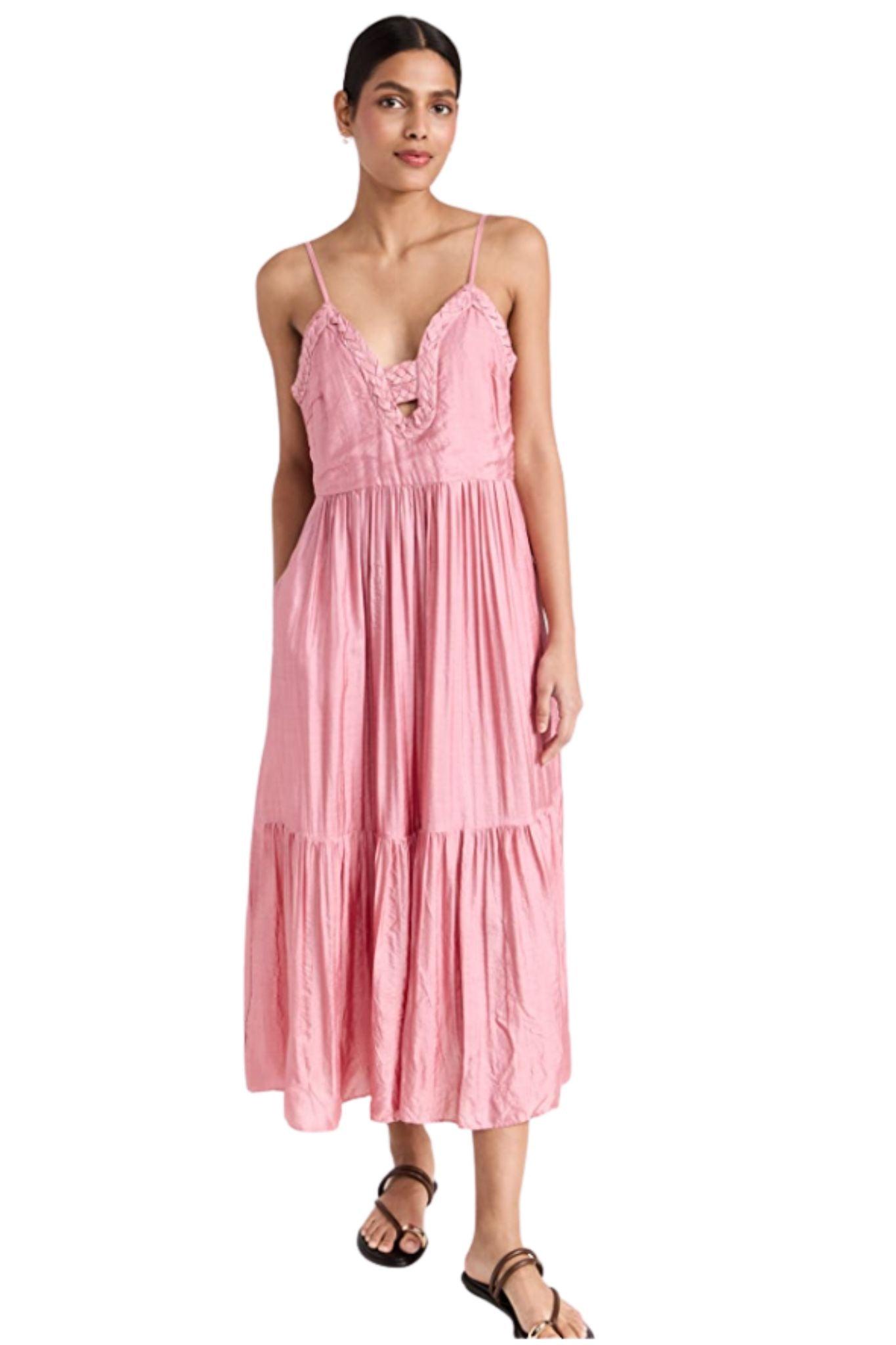 Sea Roberta Solid Dress in Pink | Lyst