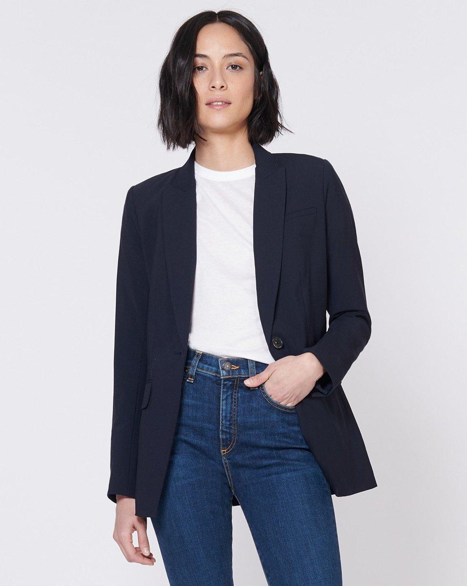 veronica beard long and lean jacket