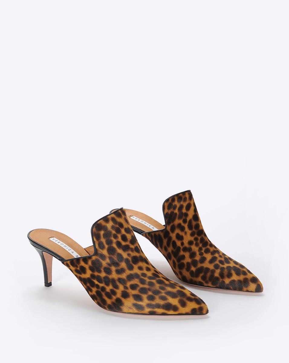 veronica beard leopard mules