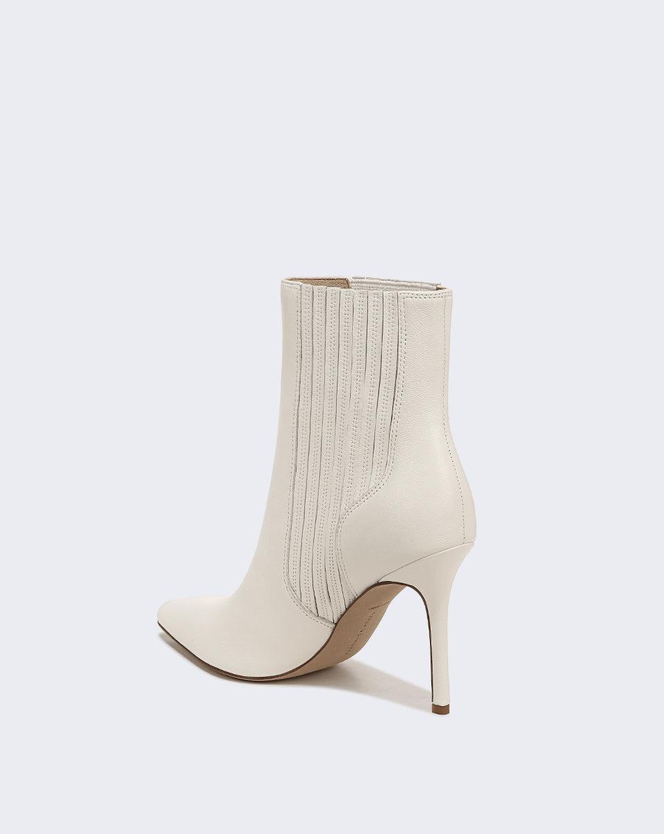 Veronica Beard Lisa Leather Stiletto-heel Bootie in White | Lyst