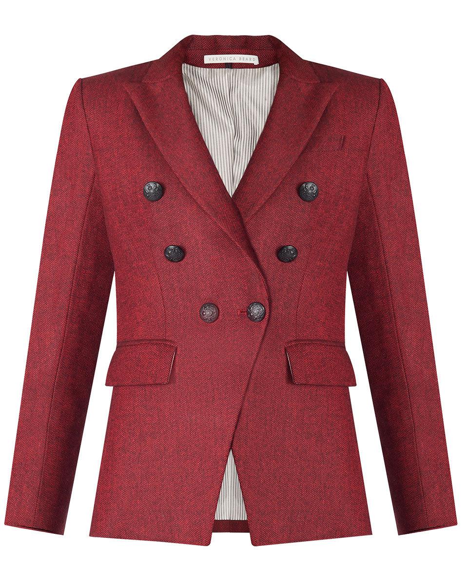 veronica beard miller jacket red