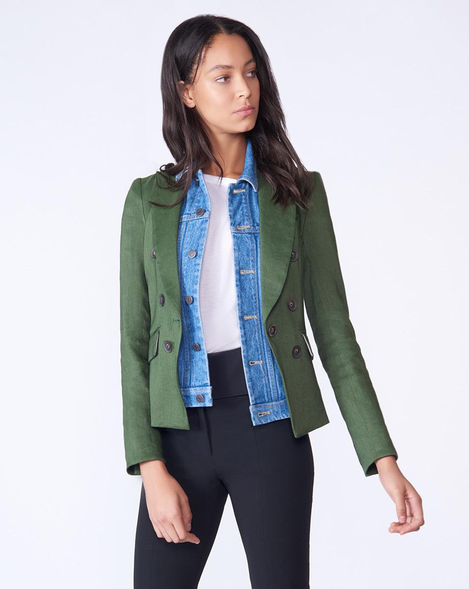 veronica beard green jacket
