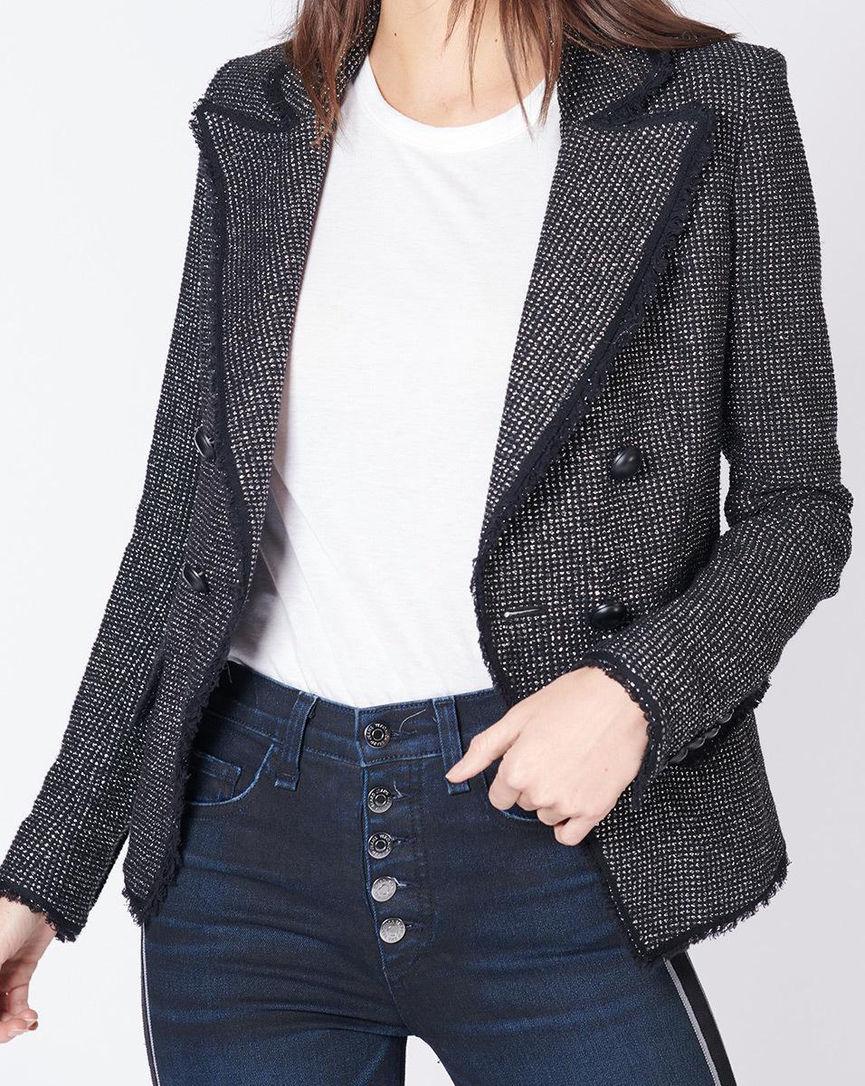 veronica beard tweed blazer