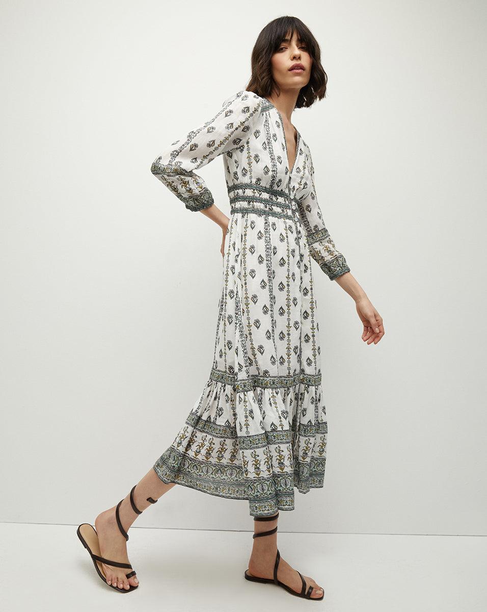 veronica beard boho dress Veronica Beard Abilene Chevron Dress