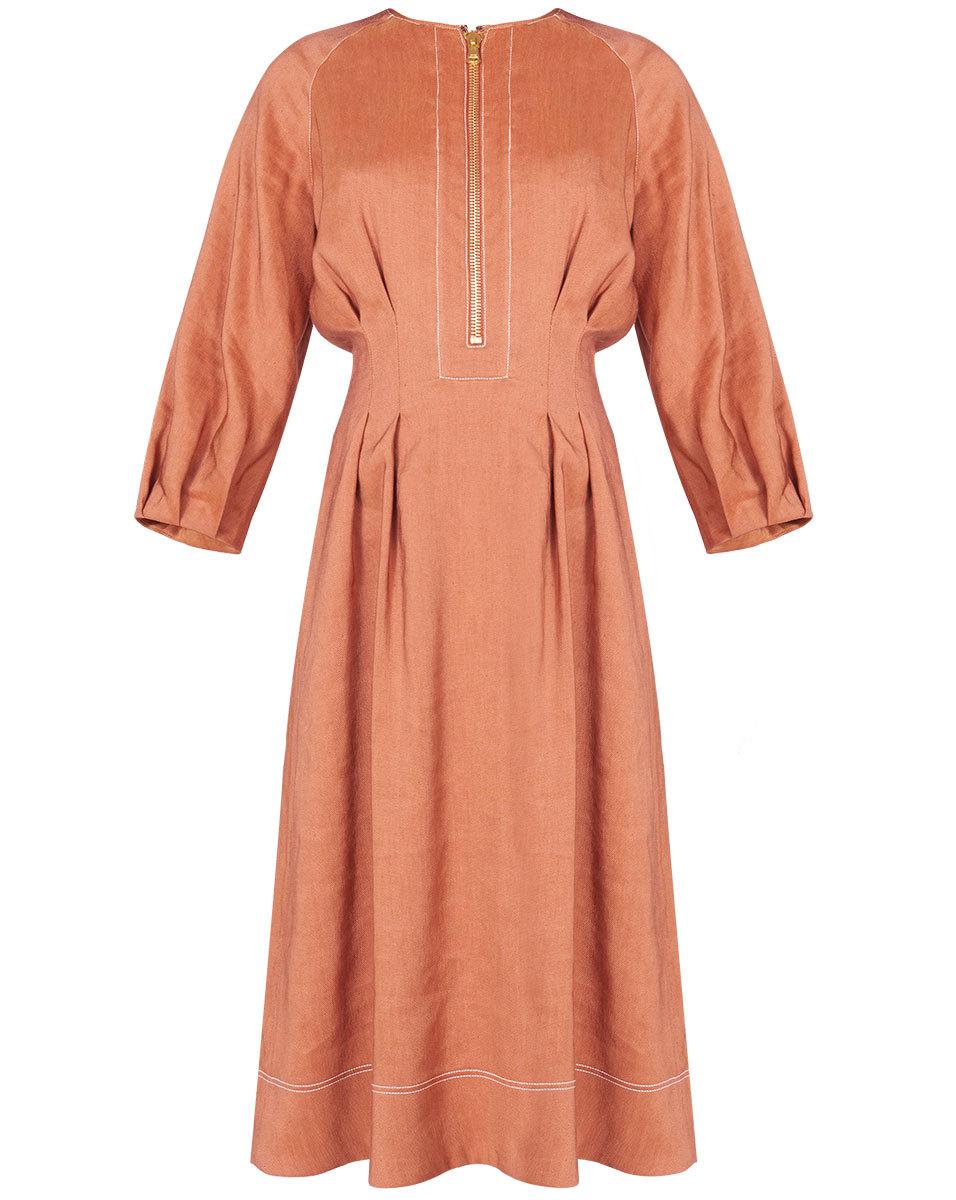 veronica beard linen dress