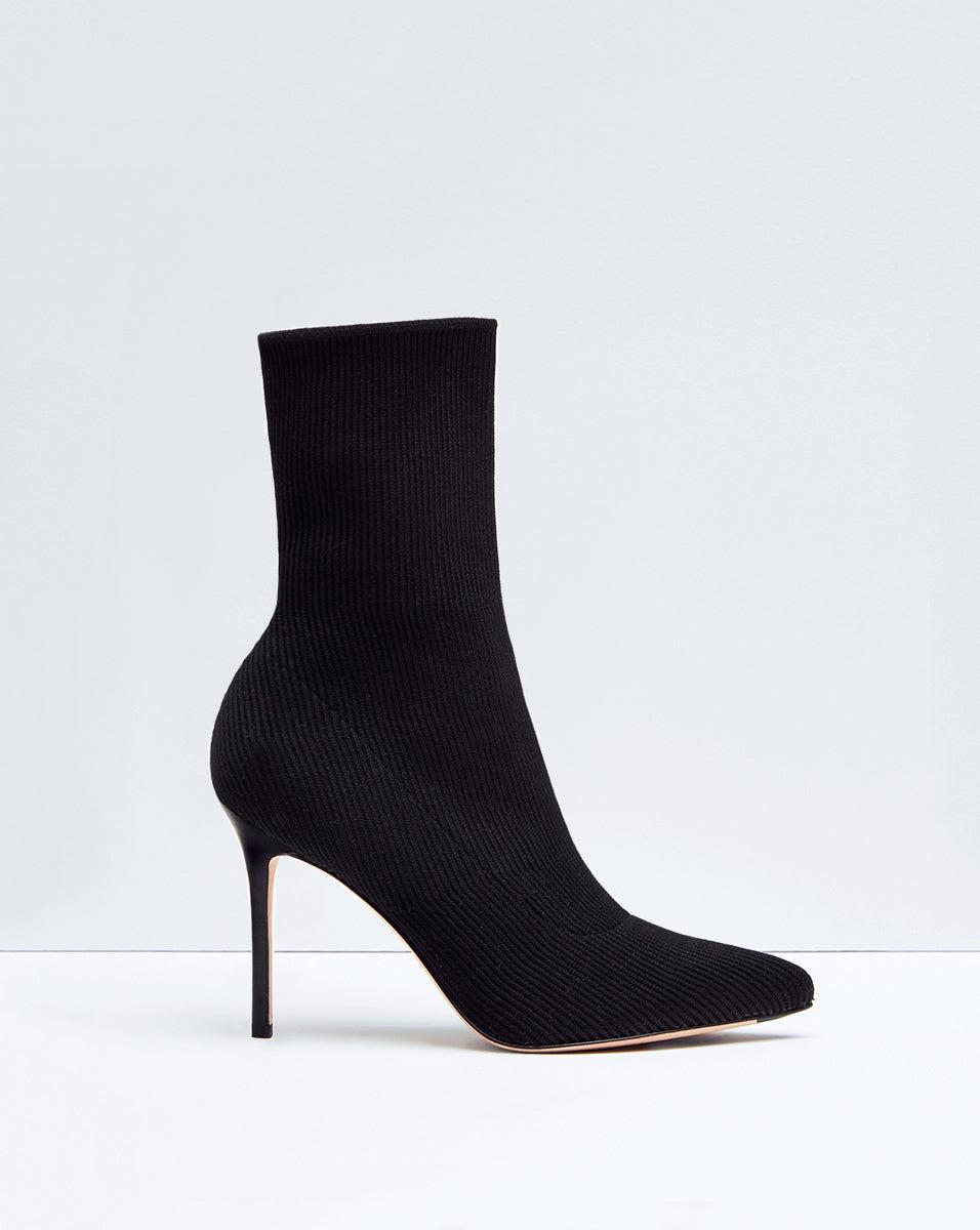 Veronica Beard Denim Lisa Knit Stiletto-heel Bootie in Black | Lyst UK