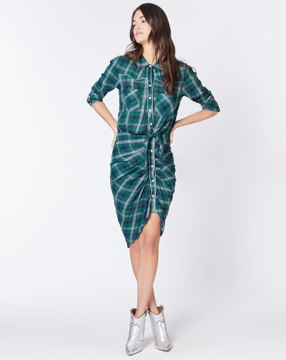 veronica beard plaid dress