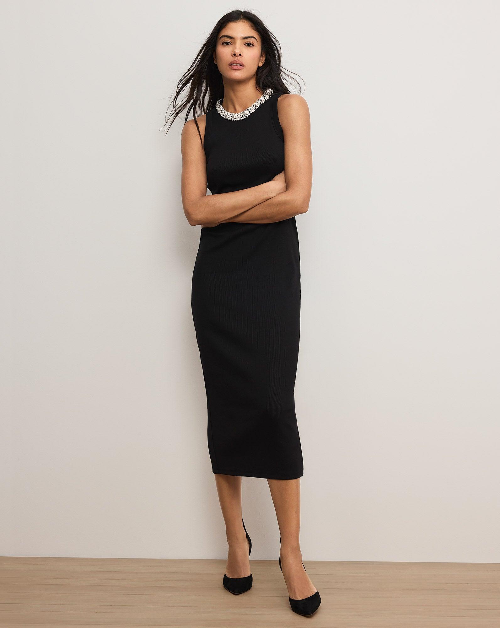 white midi dress long sleeves White V-Neck Long Sleeve Fit & Flare Midi Dress