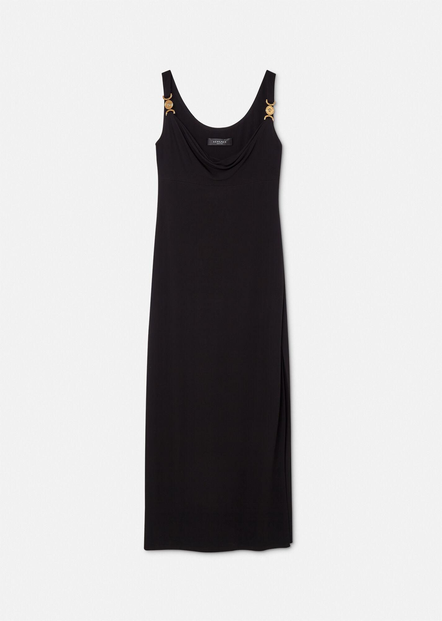 Versace Medusa Long Dress in Black Lyst
