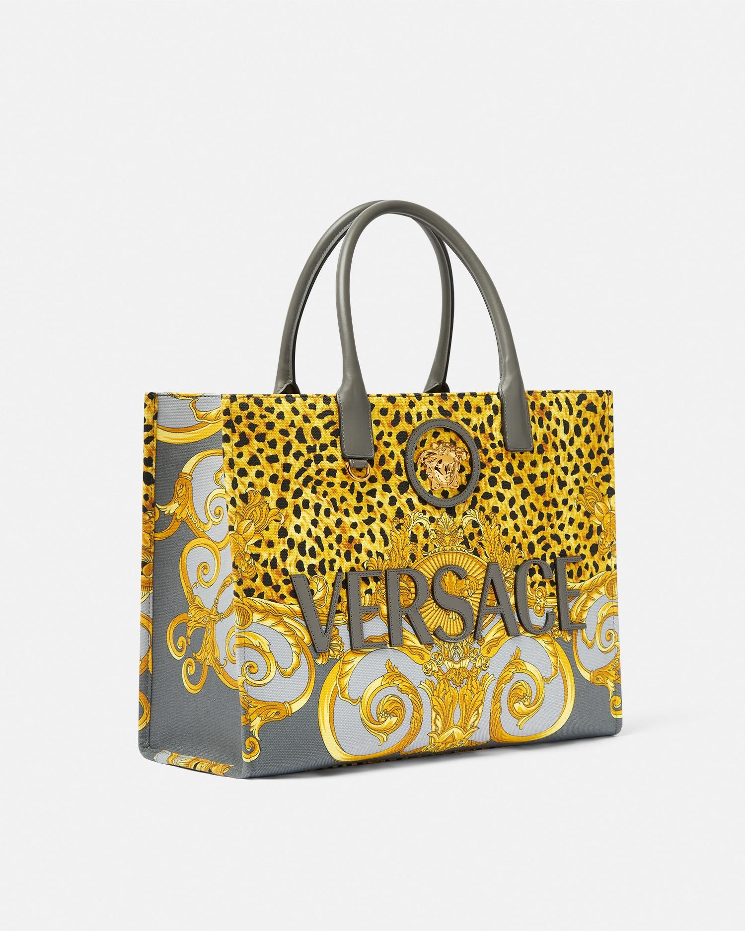 【VERSACE】Embellished canvas-jacquard tote トート Versace x Fendi Fendace Sunshine Shopper Tote Embellished