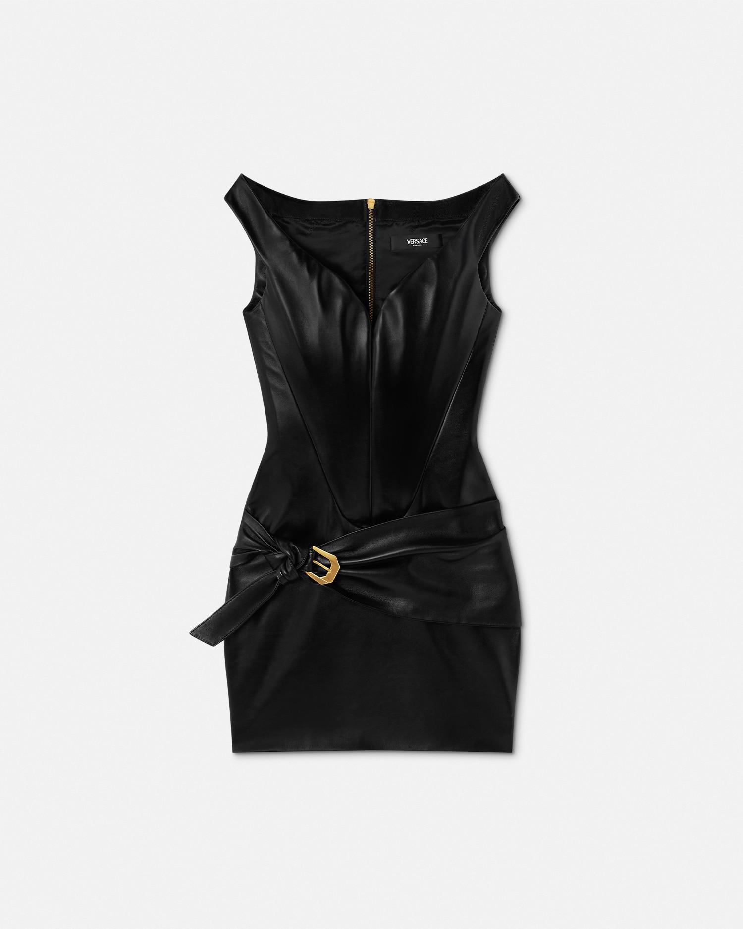 Versace Leather Dresses for Women | Lyst