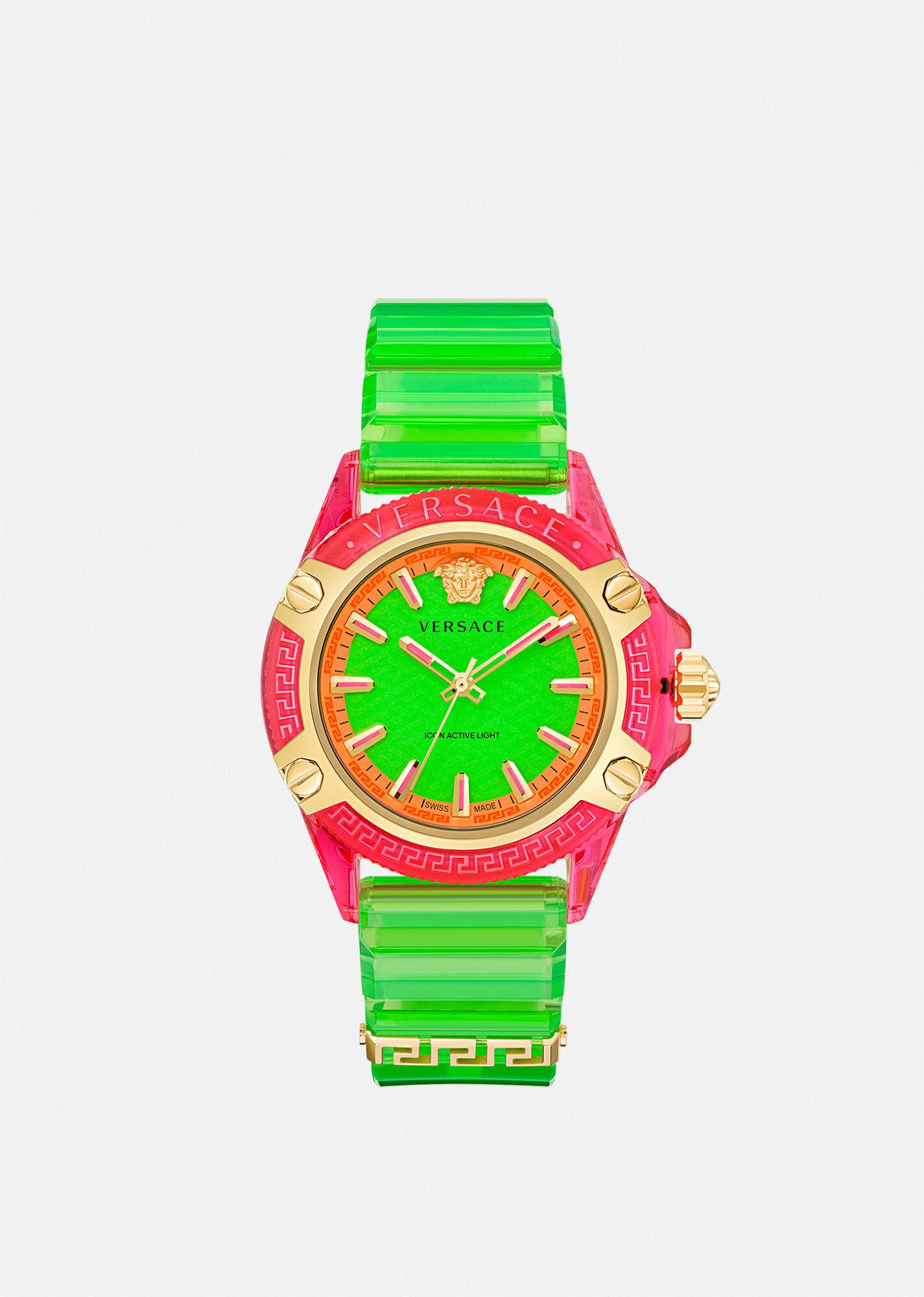 Versace Icon Active Indiglo Watch in Green Lyst