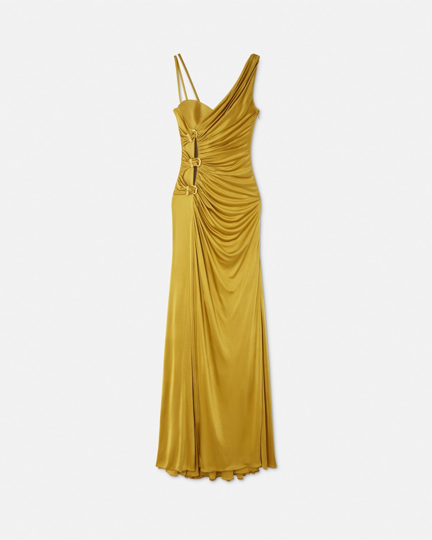 ワンピース VERSACE LONG DRESS WITH RING NECKLINE Versace Long Dress With Ring Neckline