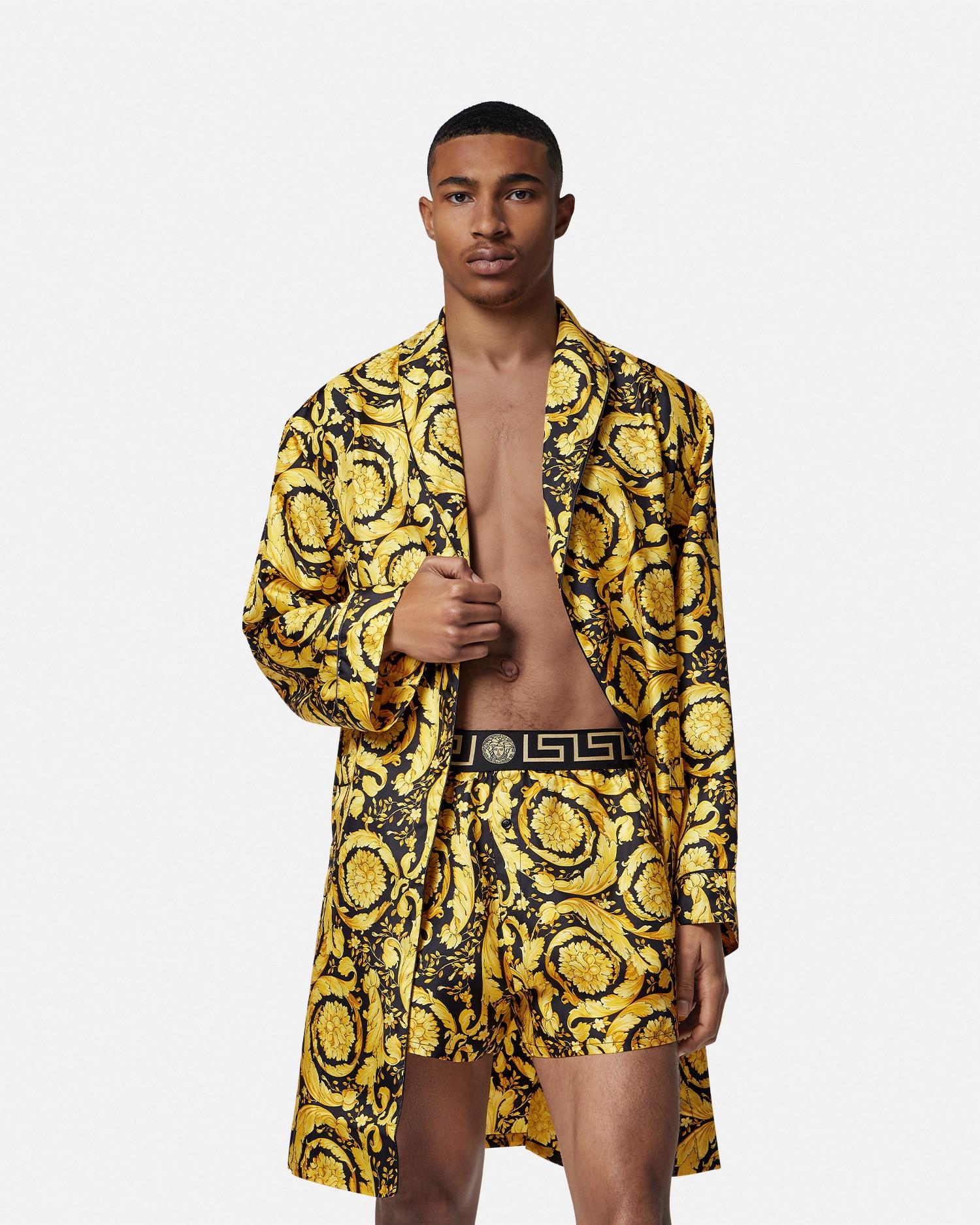 Versace Short De Pyjama En Soie Barocco in White for Men Lyst