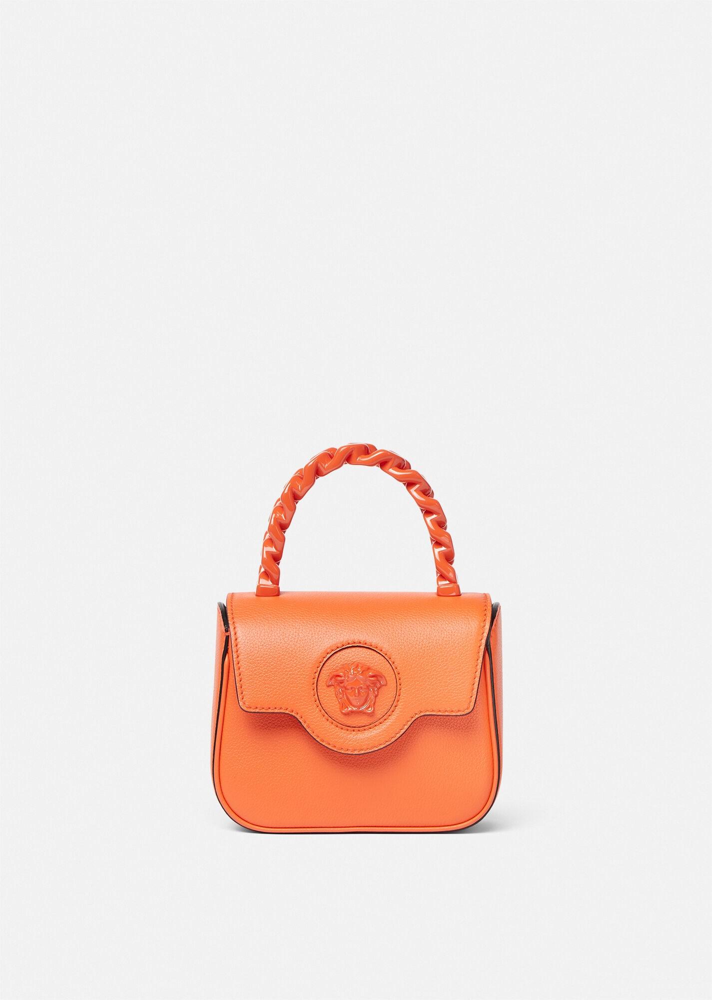 Versace La Medusa Mini Bag in Orange | Lyst