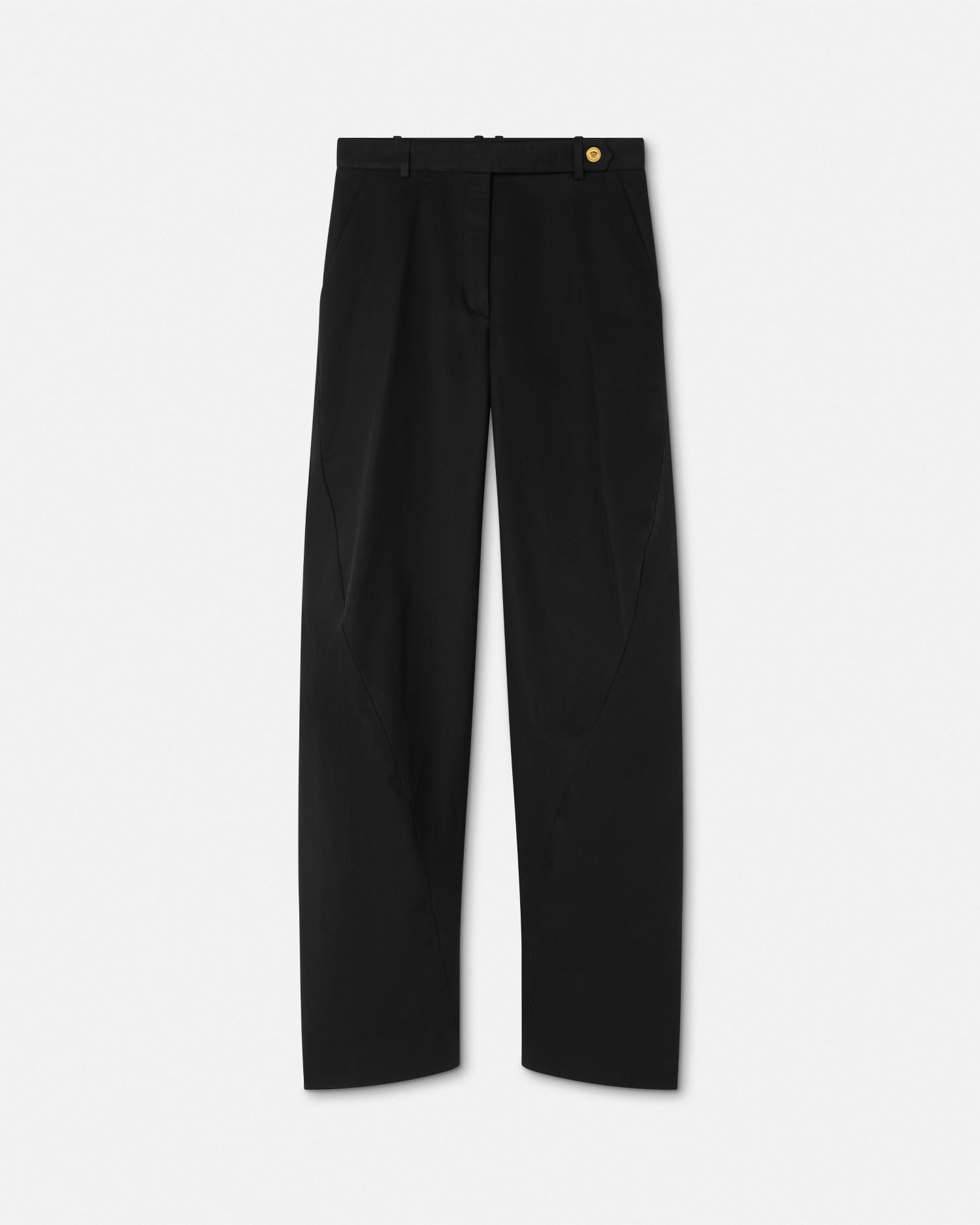 パンツ Versace Cotton-Blend Tweed Bootcut Pants Versace Allover flared wool pants in pink - Versace | Mytheresa