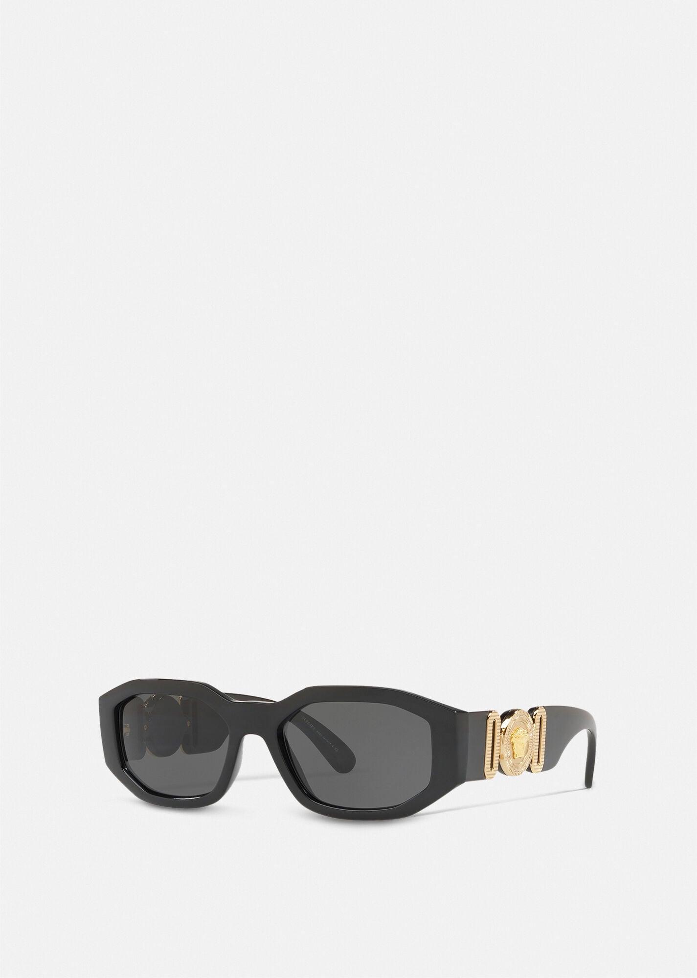 Versace Medusa Biggie Sunglasses in Black for Men | Lyst