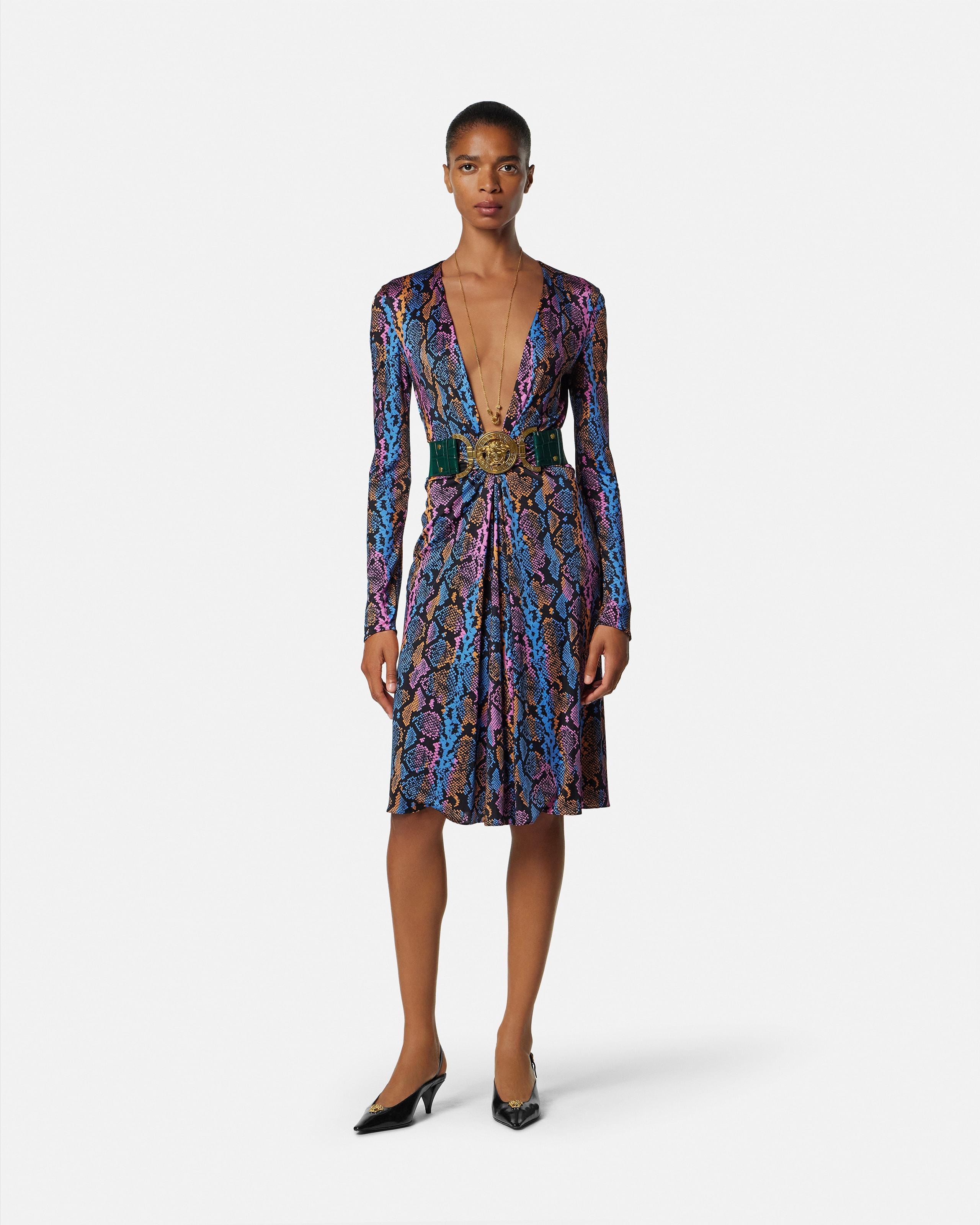 versace beaded dress Vintage 1992 Gianni Versace Beaded 'Seashell' Print Silk Hourglass Gown main image 0