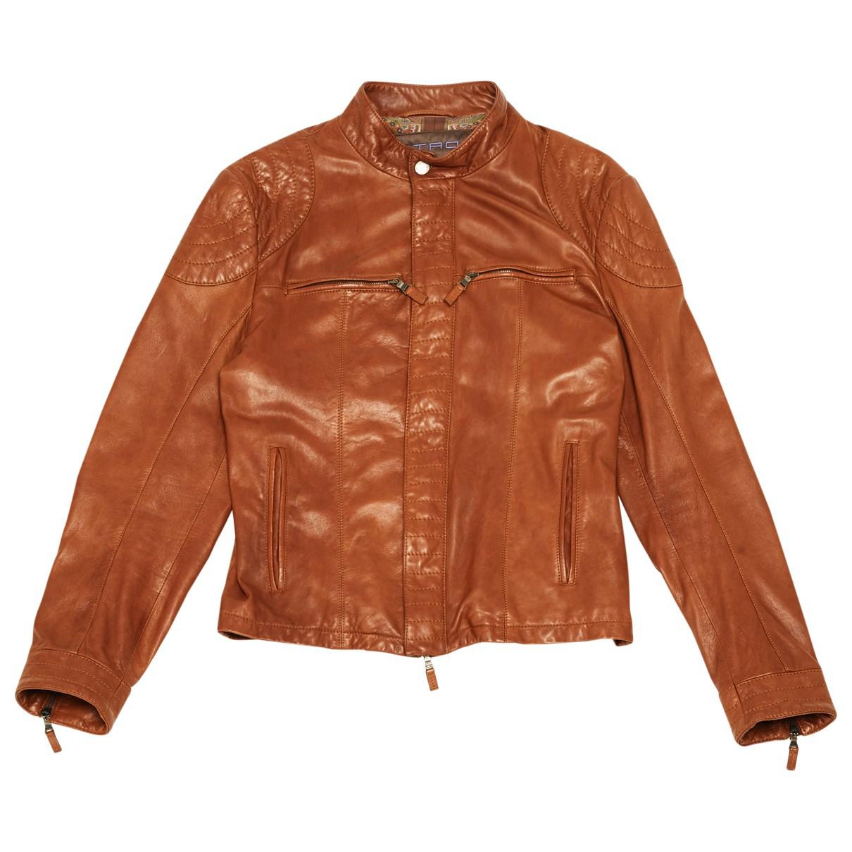 Lyst Etro Leather Vest In Brown For Men Etro Men S Brown Leather Vest